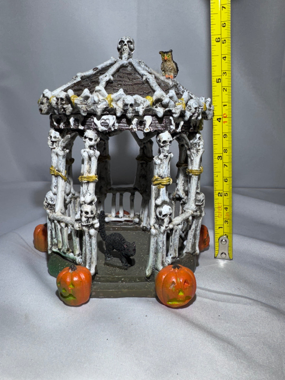Lemax Spooky Town Skeleton Gazebo #73609 — Retired 2007 Halloween Village