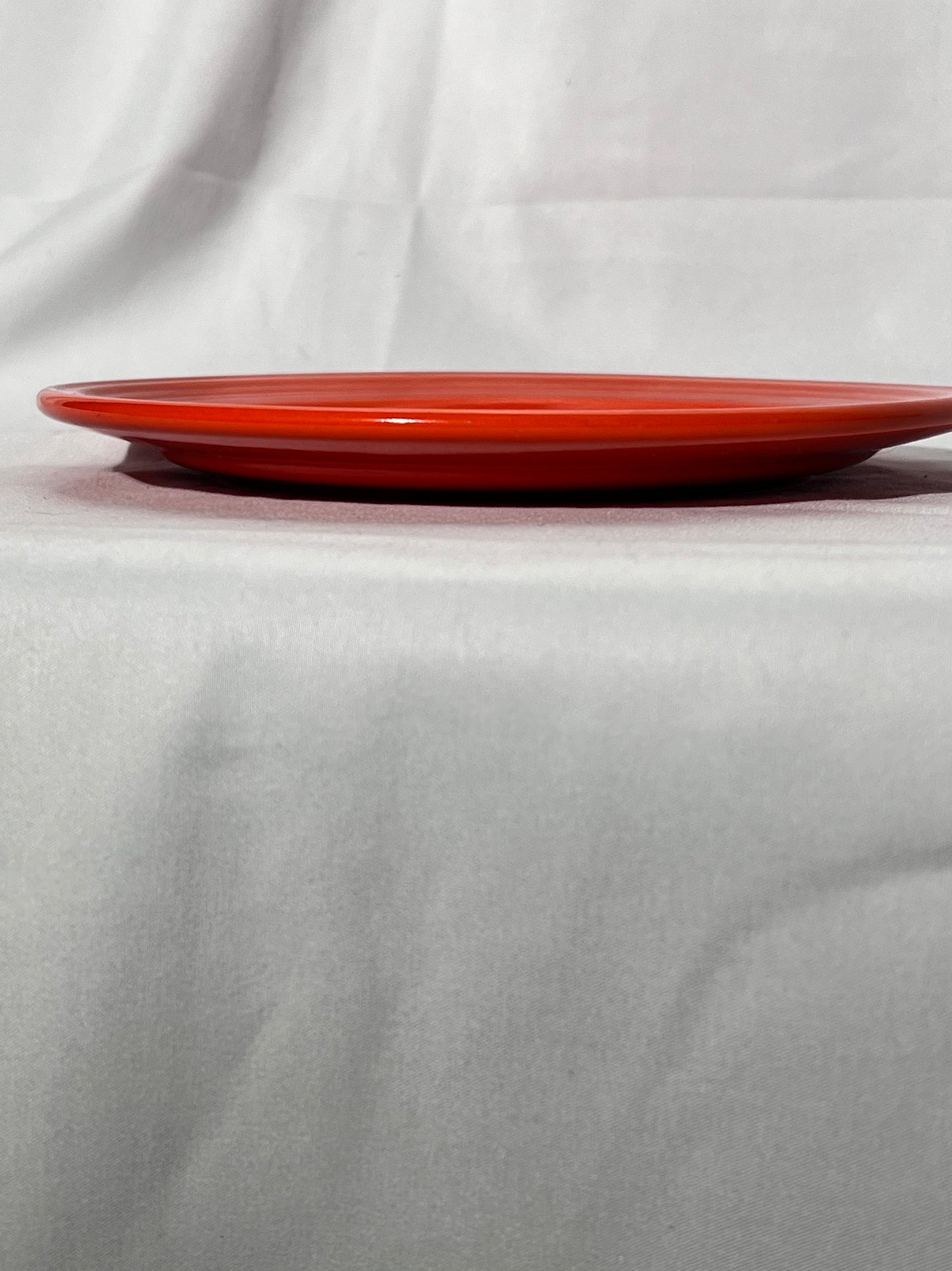 Bauer Pottery- Los Angeles- Vintage- Orange- Ring ware - 8” salad plates