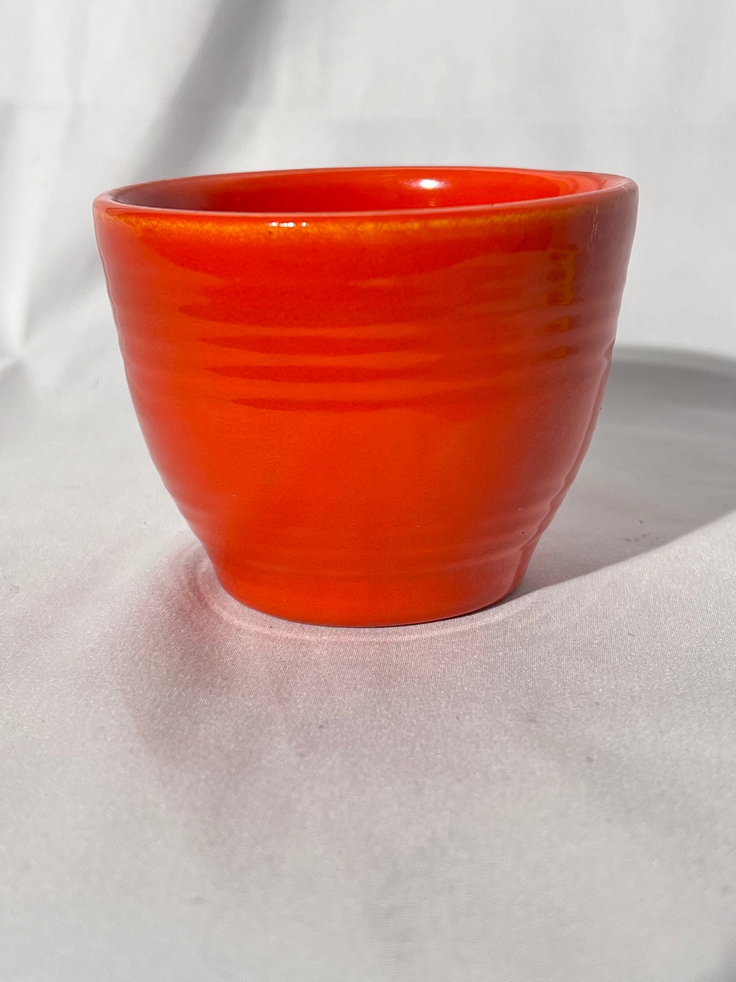 Bauer Pottery- Los Angeles - Vintage - Orange- Ring ware -tea cups