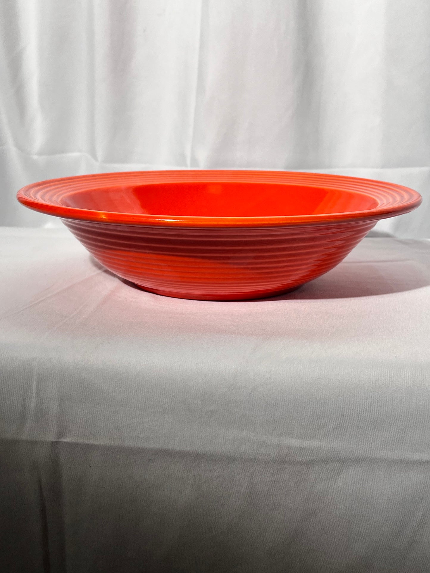 Bauer Pottery- Los Angeles - Vintage - Orange- Ring ware - 11” bowl