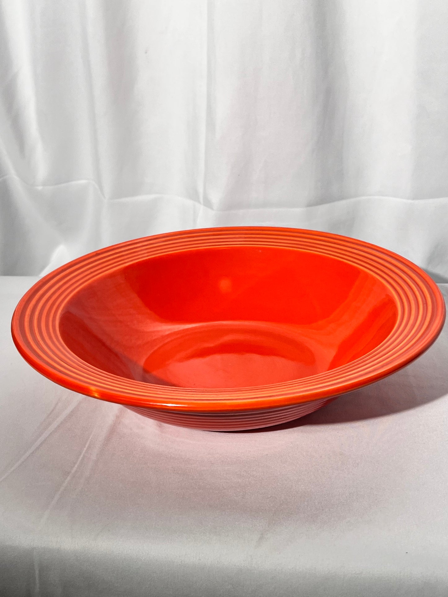 Bauer Pottery- Los Angeles - Vintage - Orange- Ring ware - 11” bowl