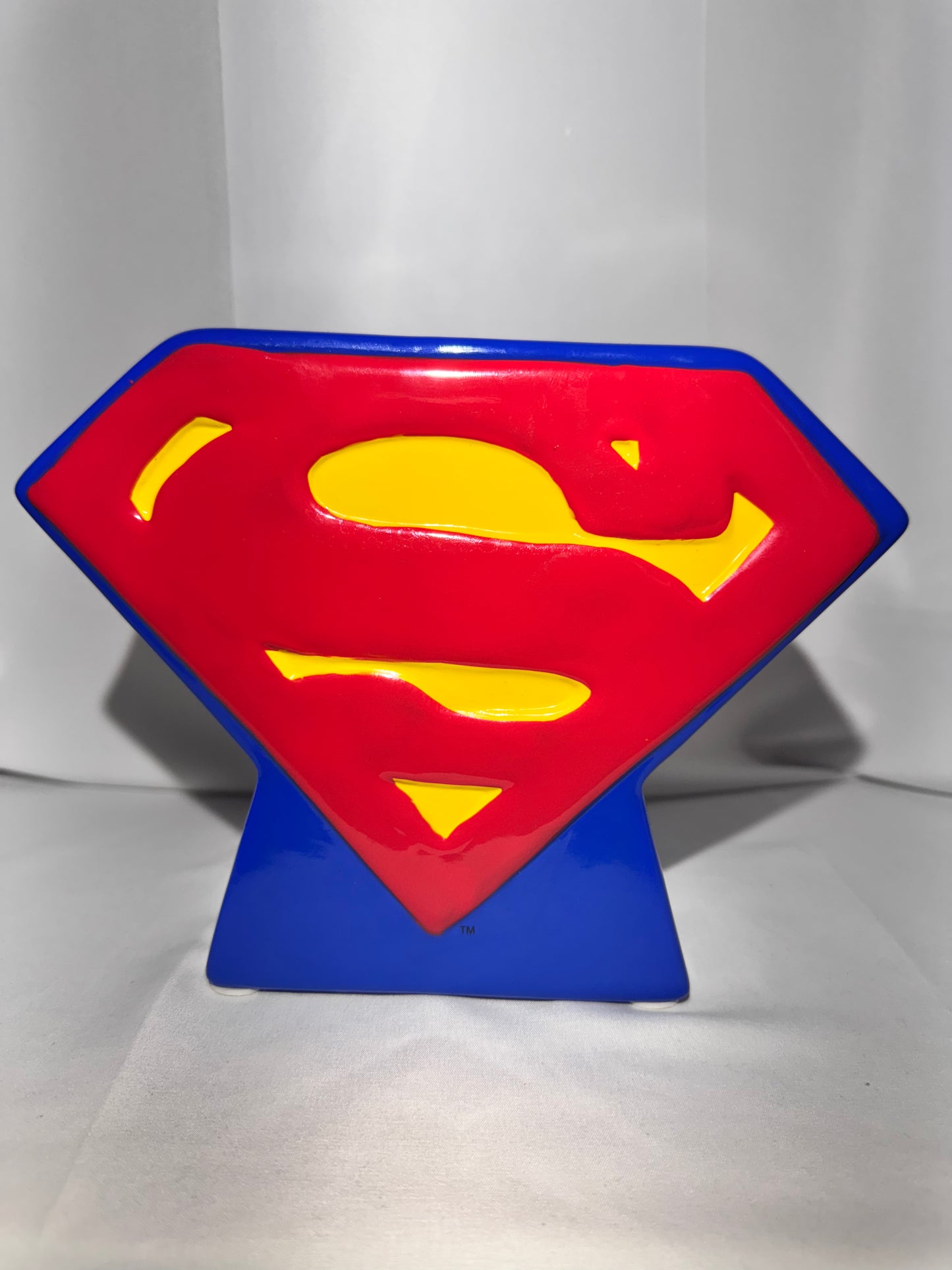 Superman - Ceramic Bank - Warner Brothers- DC Comics - logo