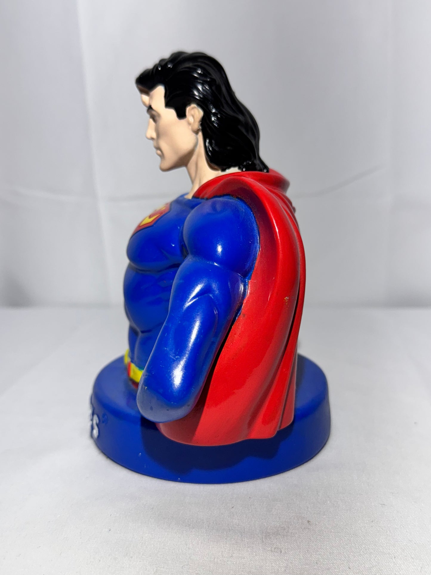 Superman - plastic bank - Six Flags-1996- Warner Brothers- DC Comics