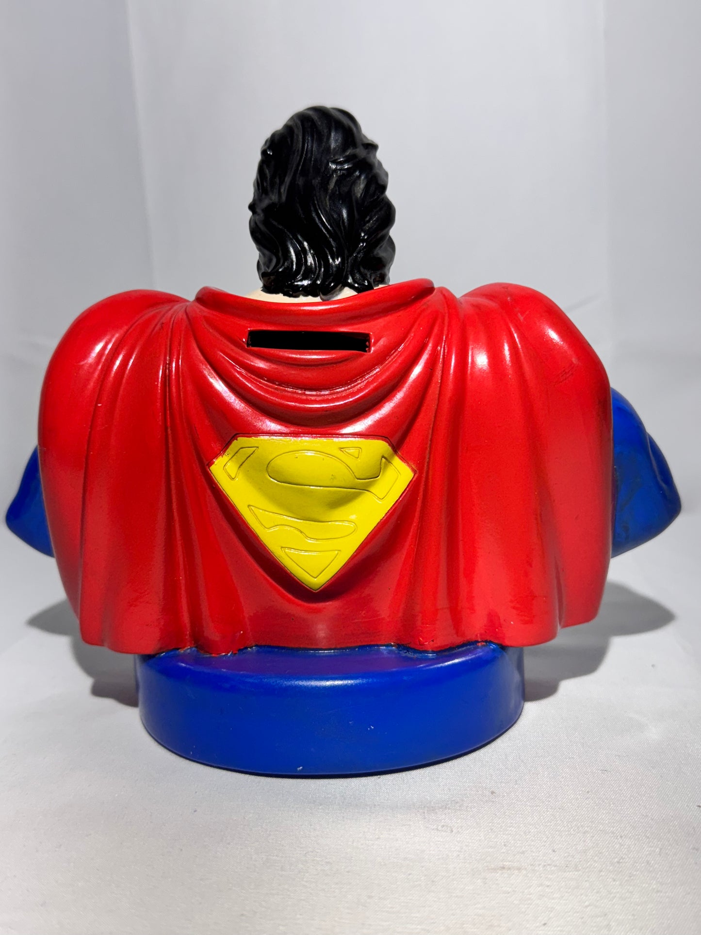 Superman - plastic bank - Six Flags-1996- Warner Brothers- DC Comics