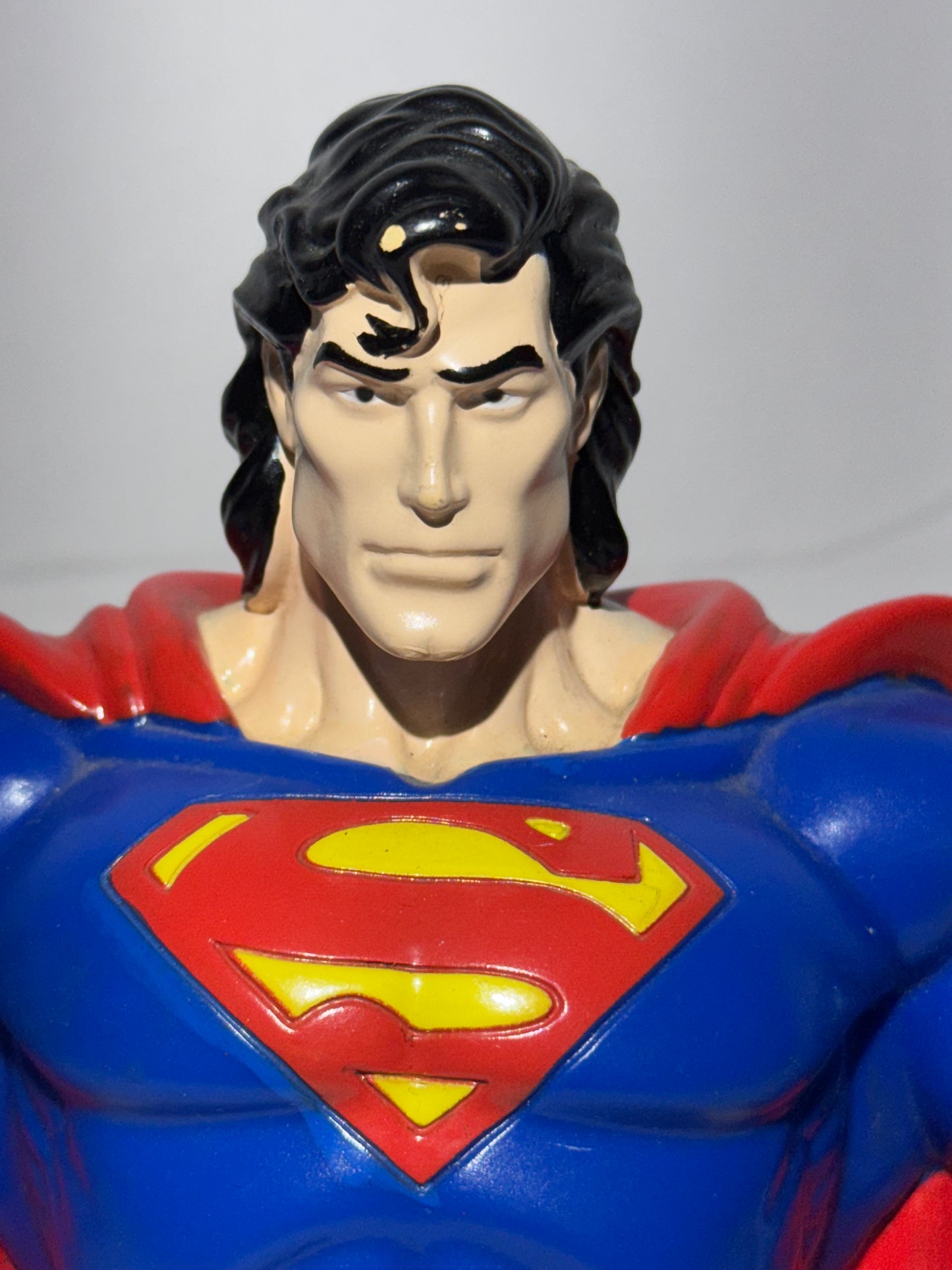 Superman - plastic bank - Six Flags-1996- Warner Brothers- DC Comics