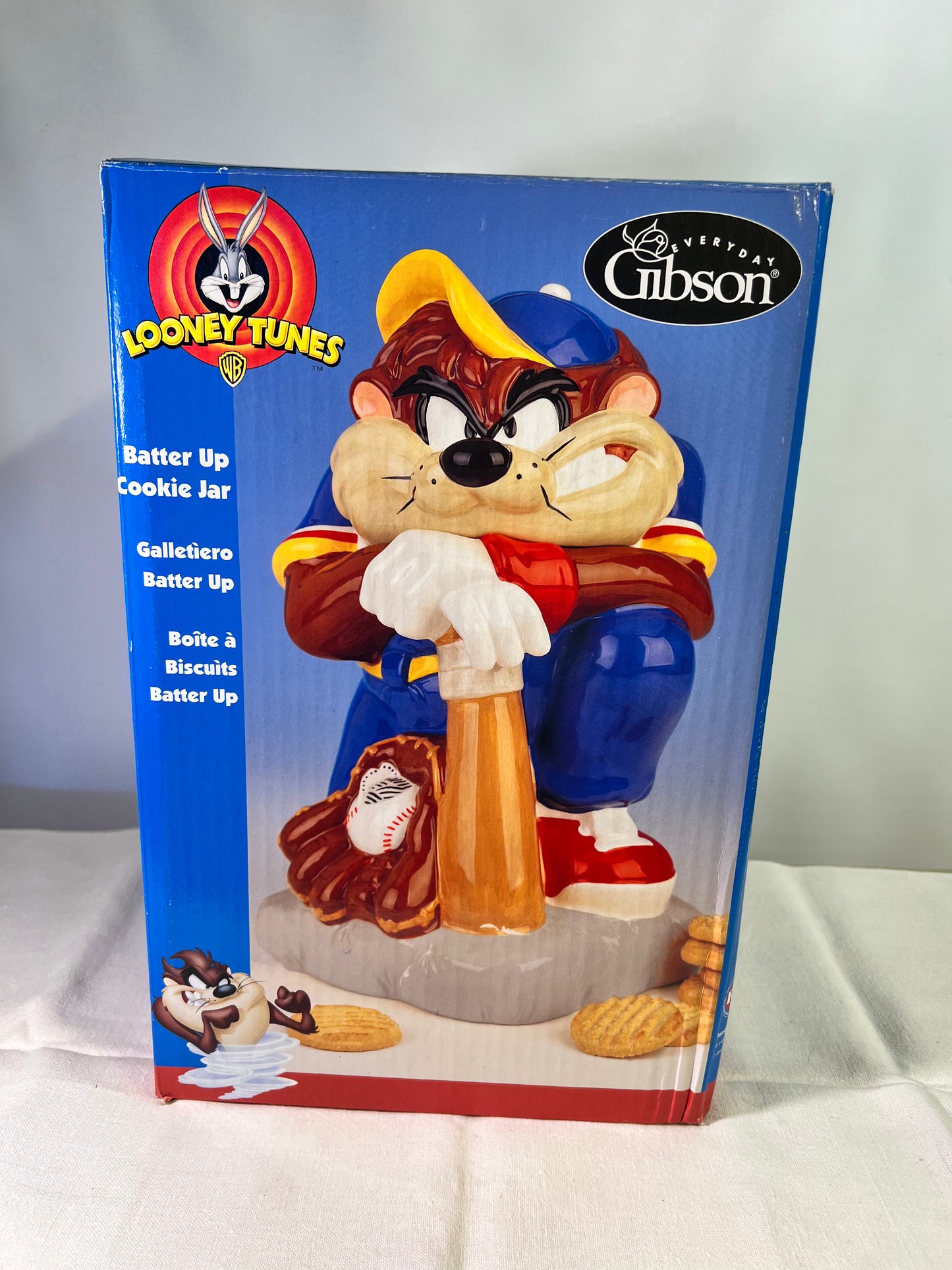Taz Cookie Jar - “Batter Up” - Looney Tunes- Warner Bros