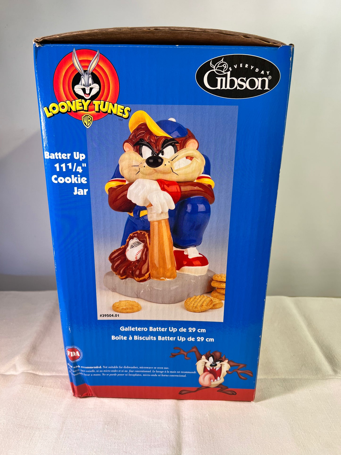 Taz Cookie Jar - “Batter Up” - Looney Tunes- Warner Bros