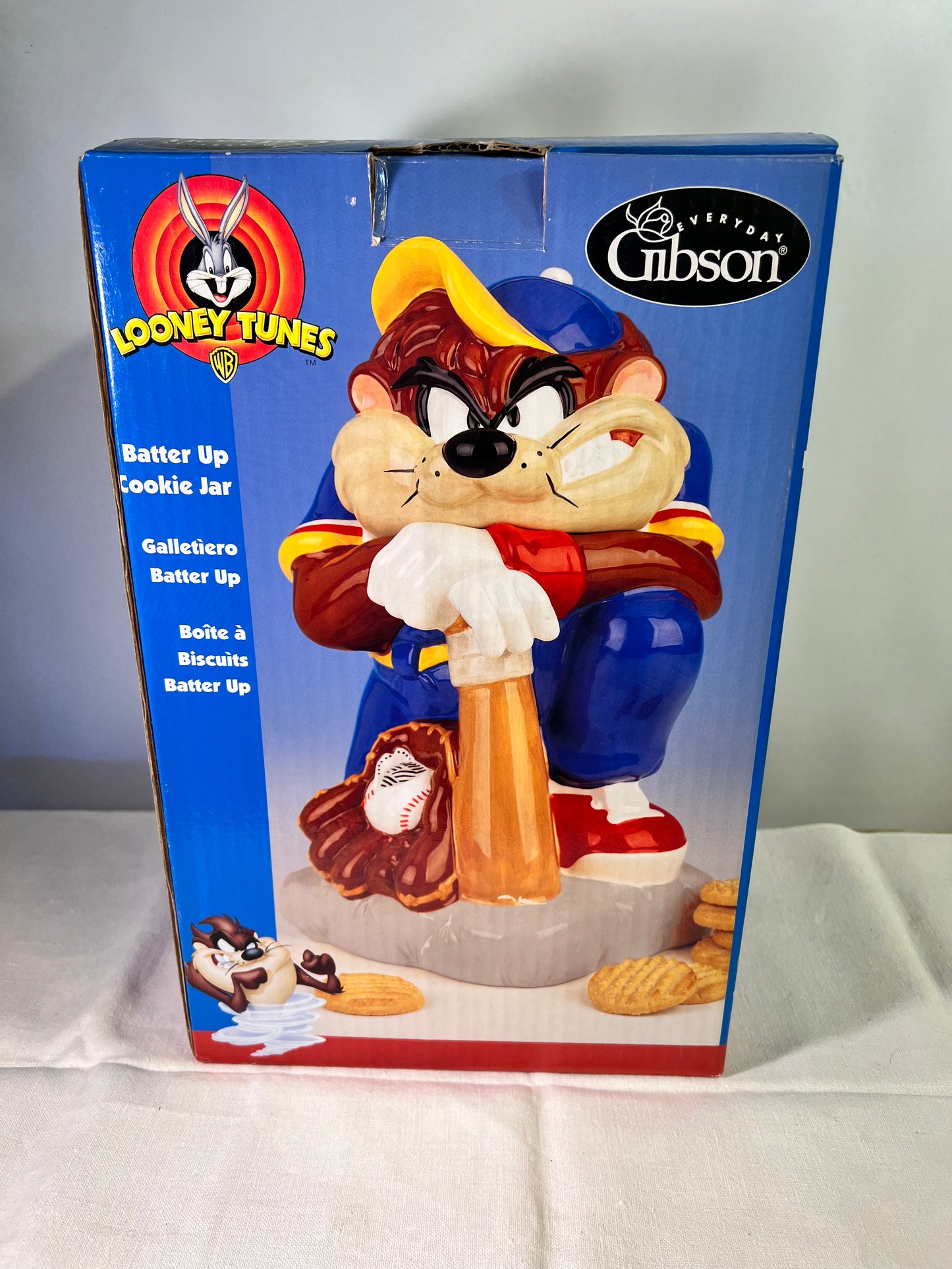 Taz Cookie Jar - “Batter Up” - Looney Tunes- Warner Bros