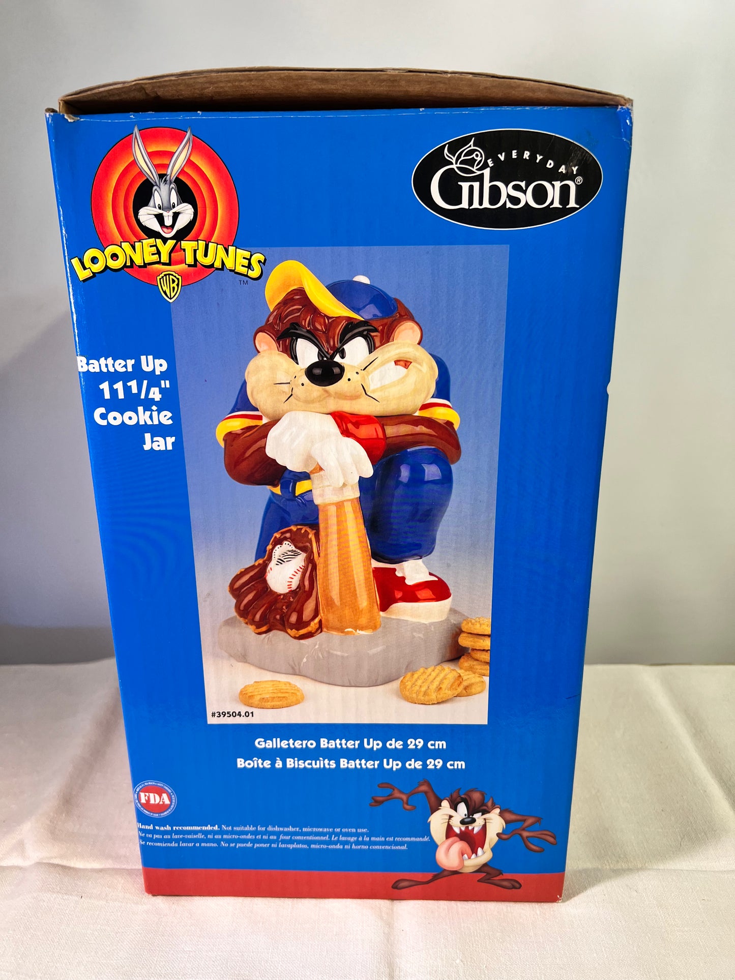 Taz Cookie Jar - “Batter Up” - Looney Tunes- Warner Bros