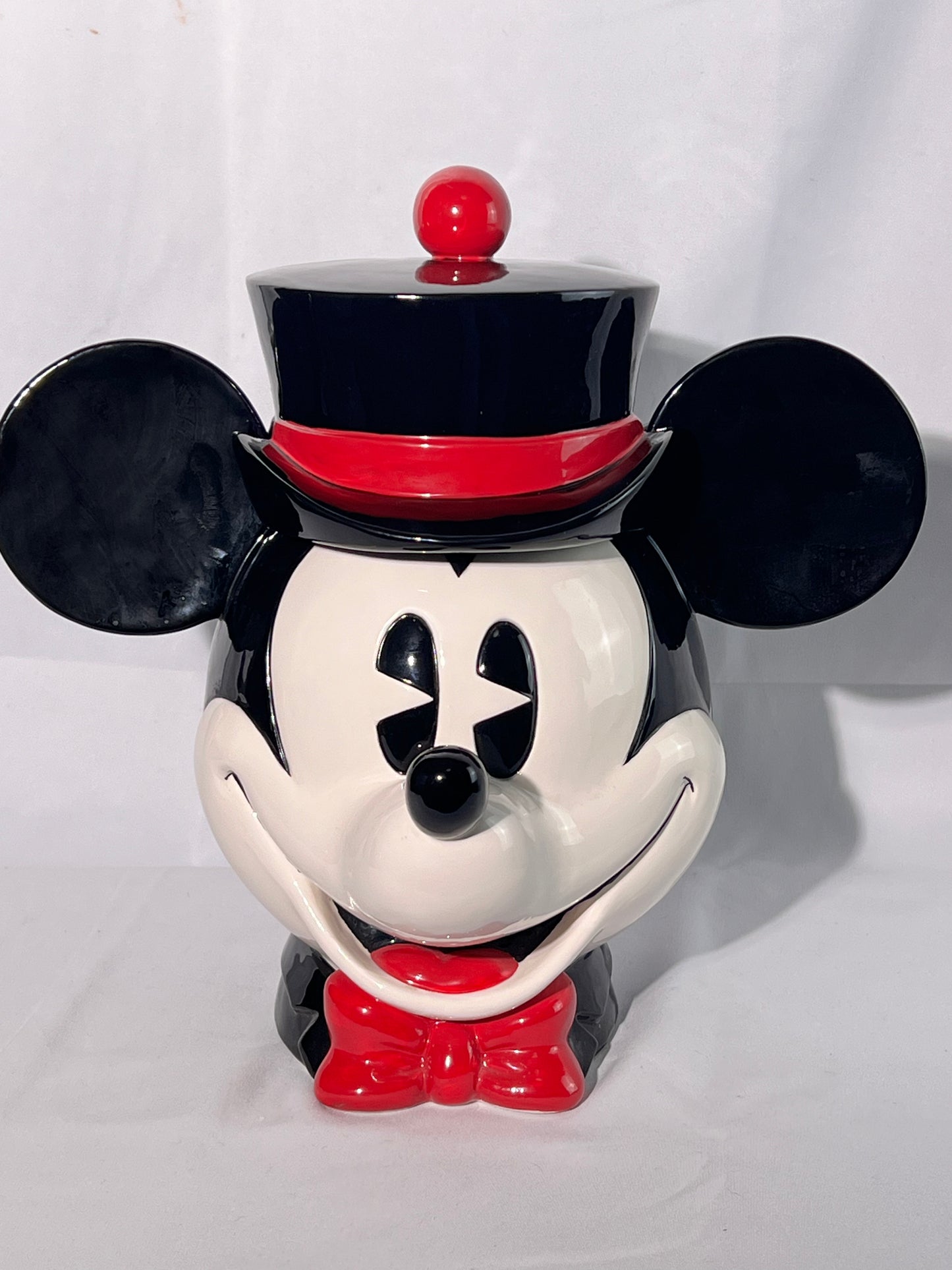 Mickey Mouse - 12 1/2” Cookie Jar - Disney- Enesco - made in Malaysia