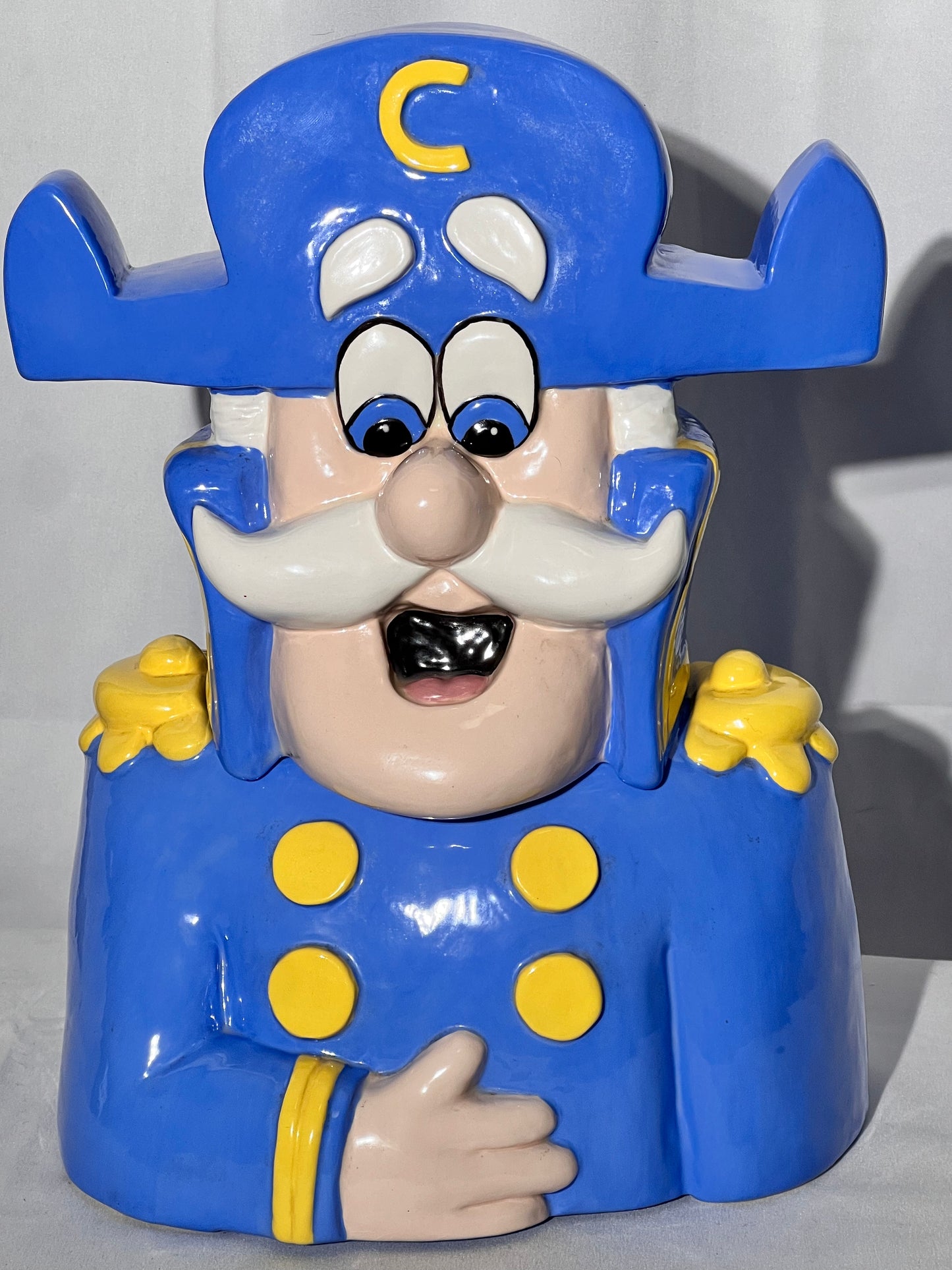 Captain Crunch- 13” Cookie Jar- Crabby Onion - Cereal- Mascot-Cap’n Crunch