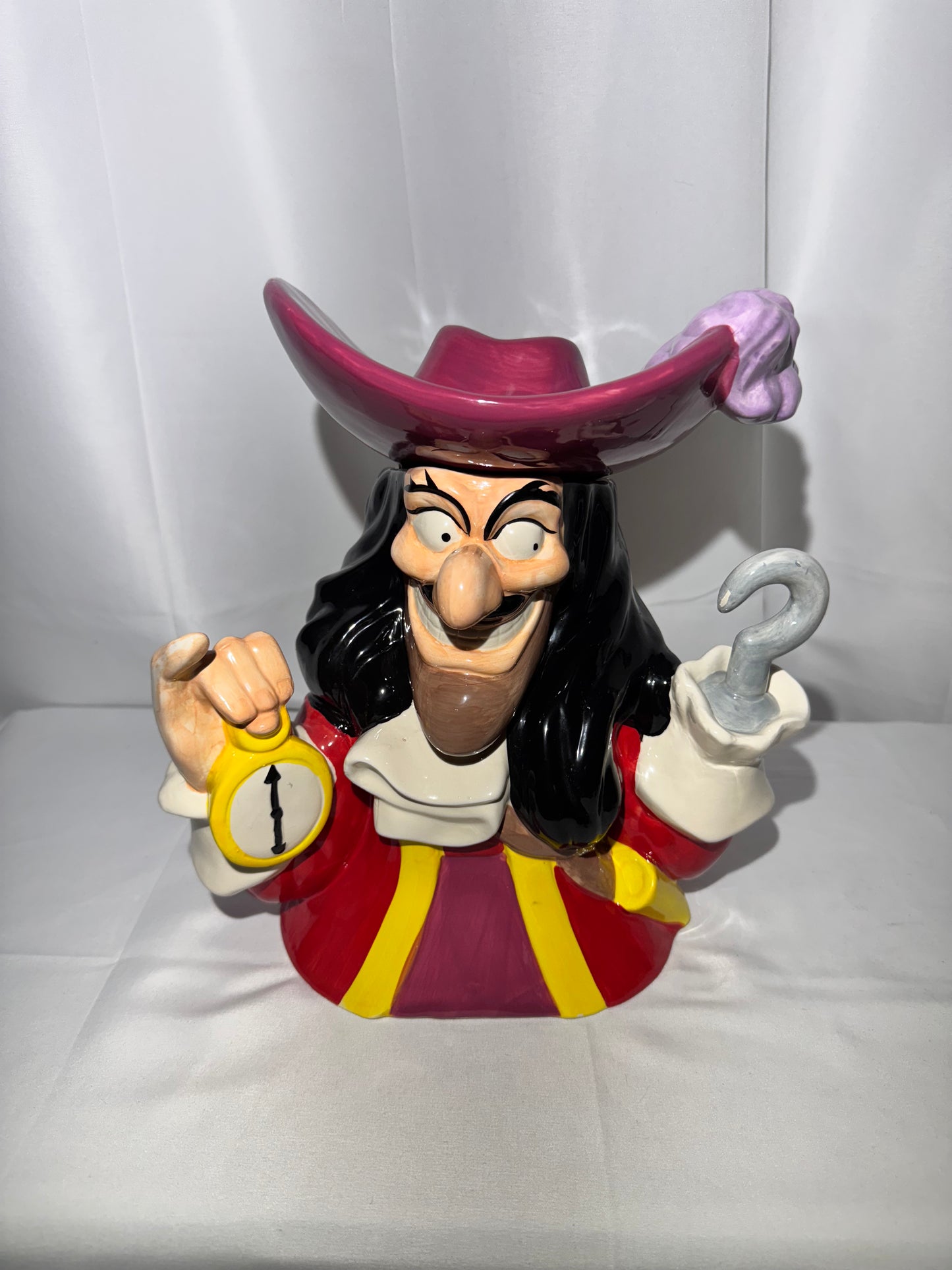 Captain Hook- Cookie Jar - Disney- Peter Pan - Westland Giftware- item number 24213