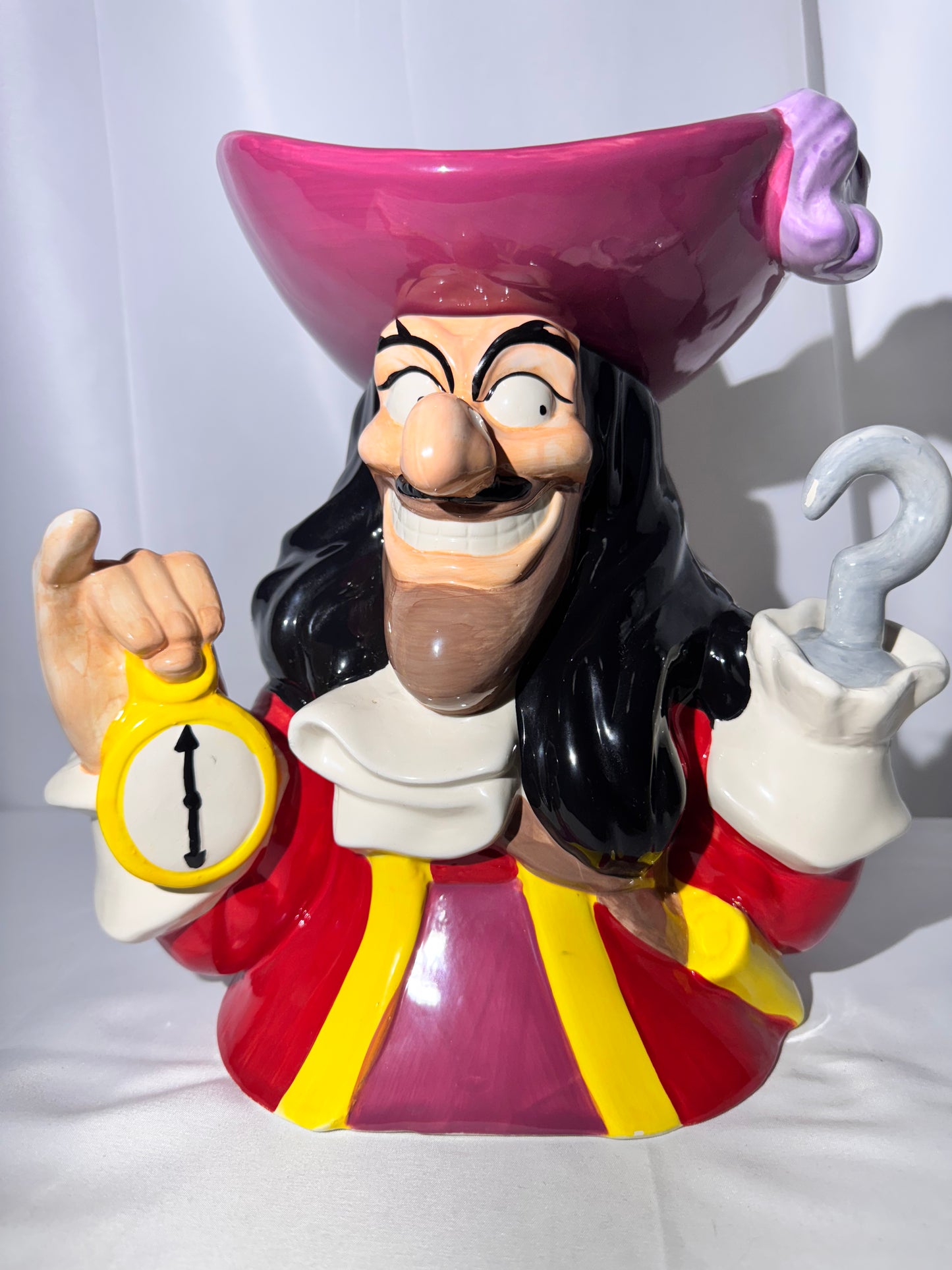 Captain Hook- Cookie Jar - Disney- Peter Pan - Westland Giftware- item number 24213