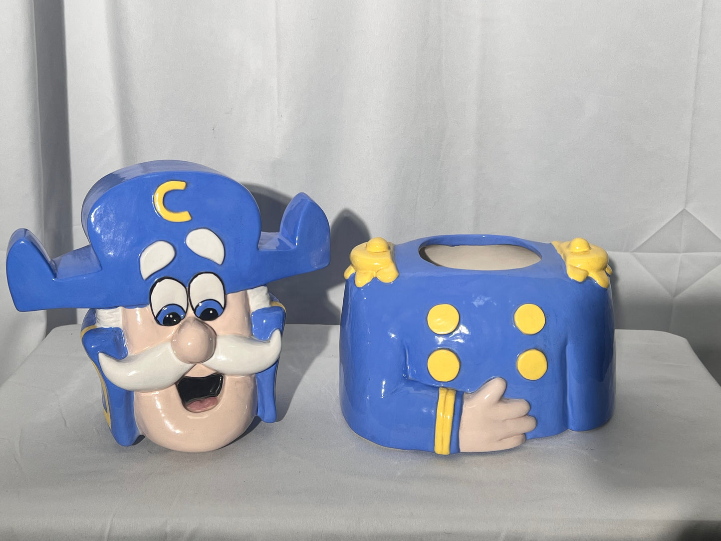 Captain Crunch- 13” Cookie Jar- Crabby Onion - Cereal- Mascot-Cap’n Crunch