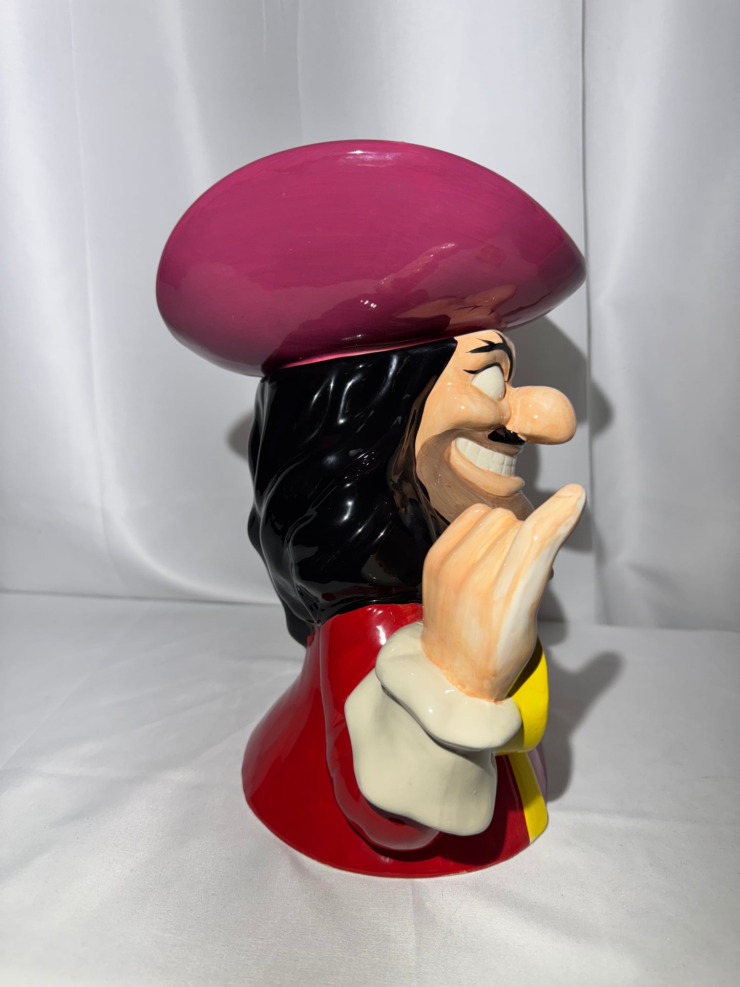 Captain Hook- Cookie Jar - Disney- Peter Pan - Westland Giftware- item number 24213