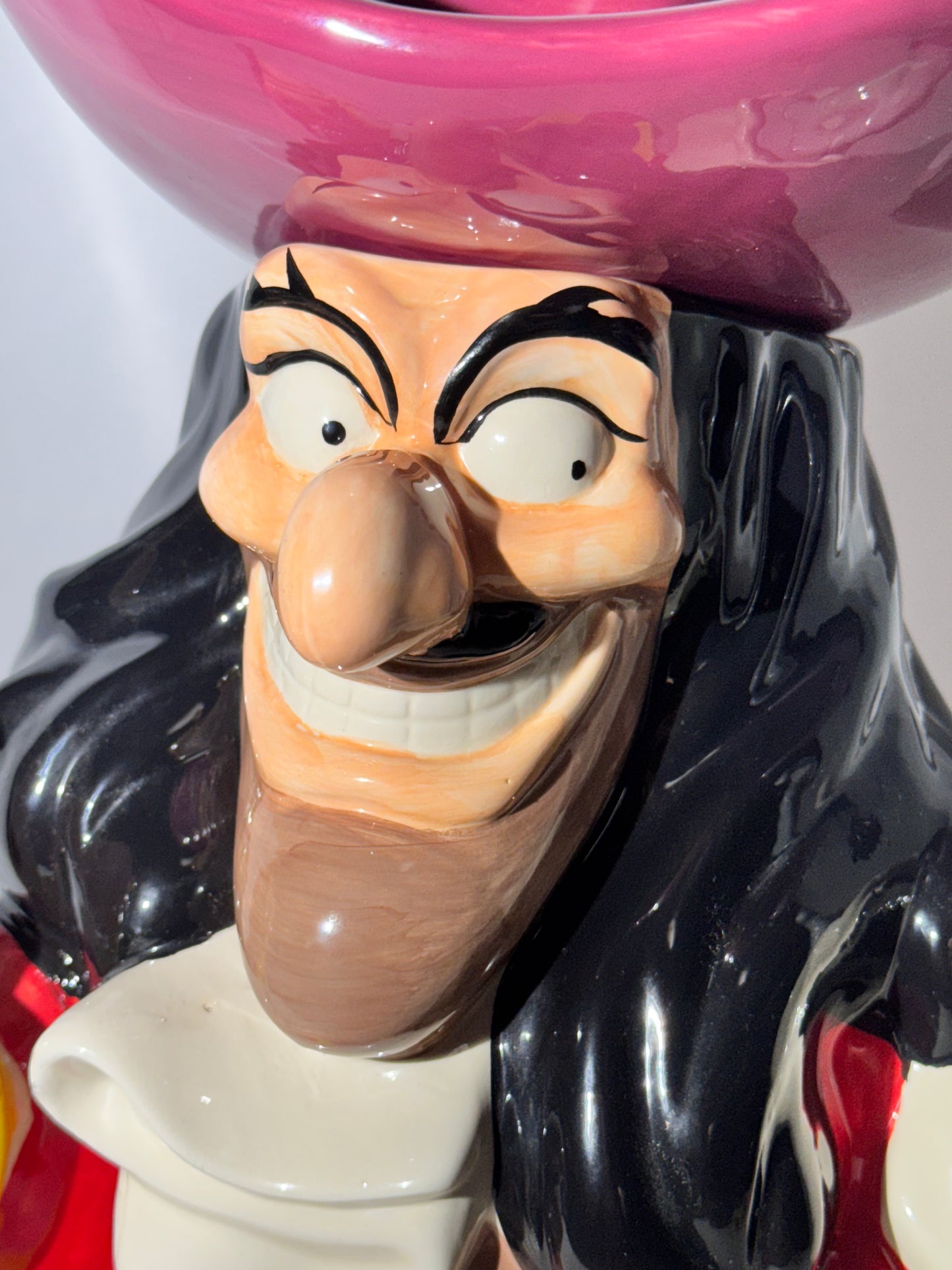 Captain Hook- Cookie Jar - Disney- Peter Pan - Westland Giftware- item number 24213