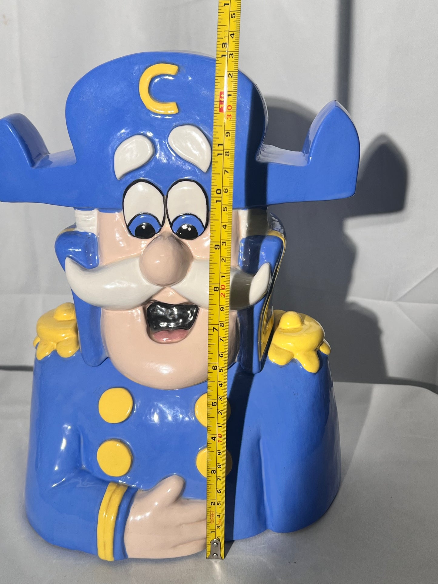 Captain Crunch- 13” Cookie Jar- Crabby Onion - Cereal- Mascot-Cap’n Crunch