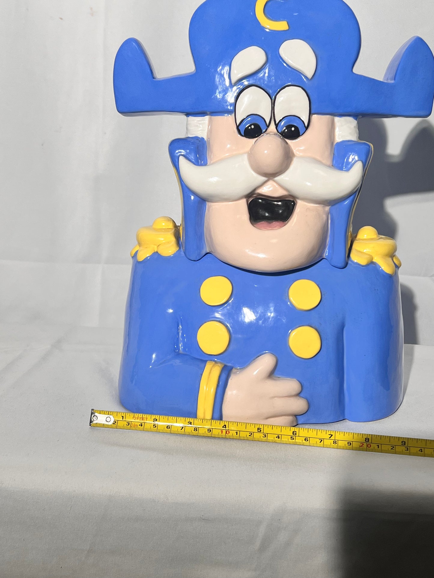 Captain Crunch- 13” Cookie Jar- Crabby Onion - Cereal- Mascot-Cap’n Crunch