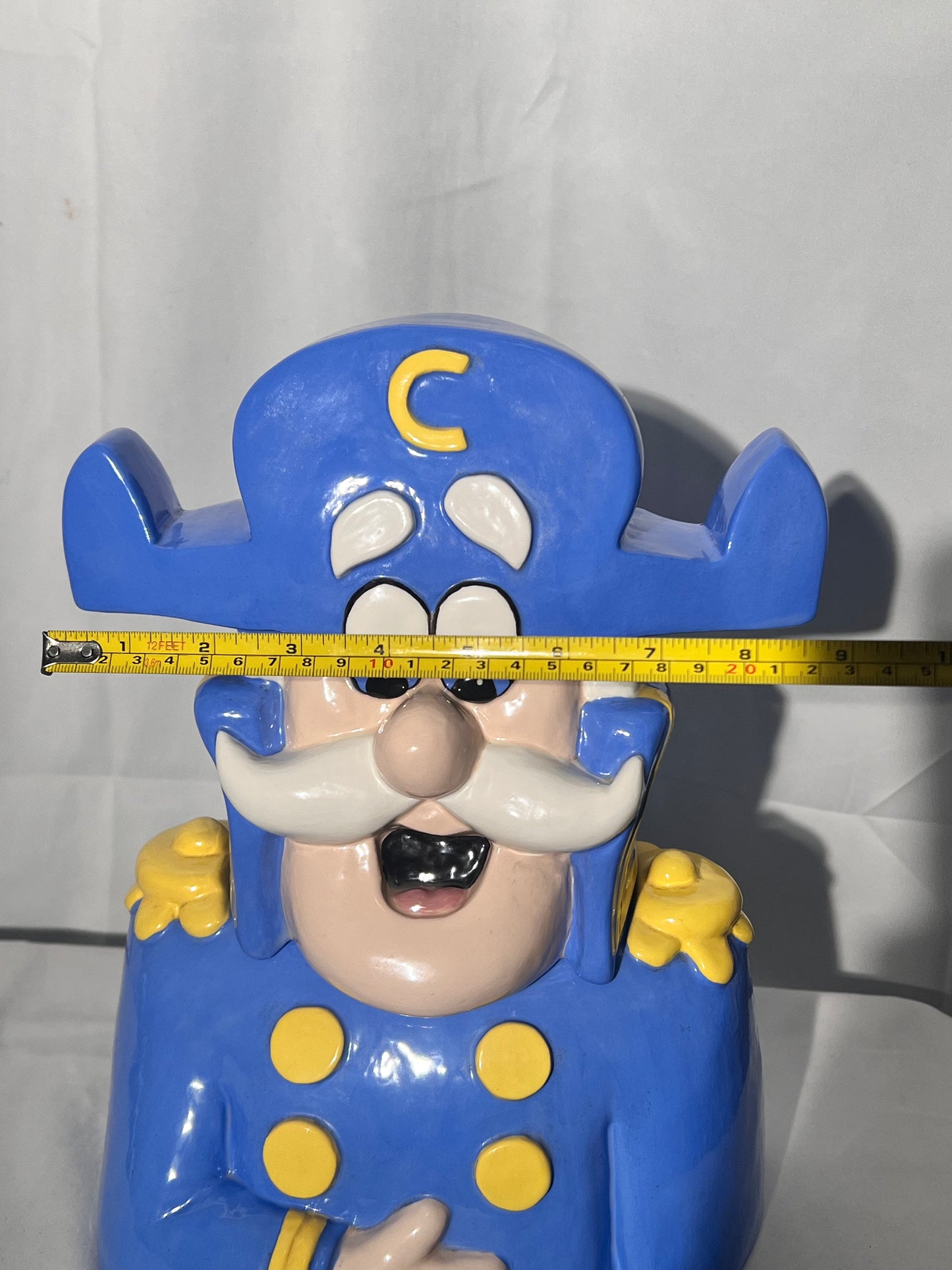 Captain Crunch- 13” Cookie Jar- Crabby Onion - Cereal- Mascot-Cap’n Crunch
