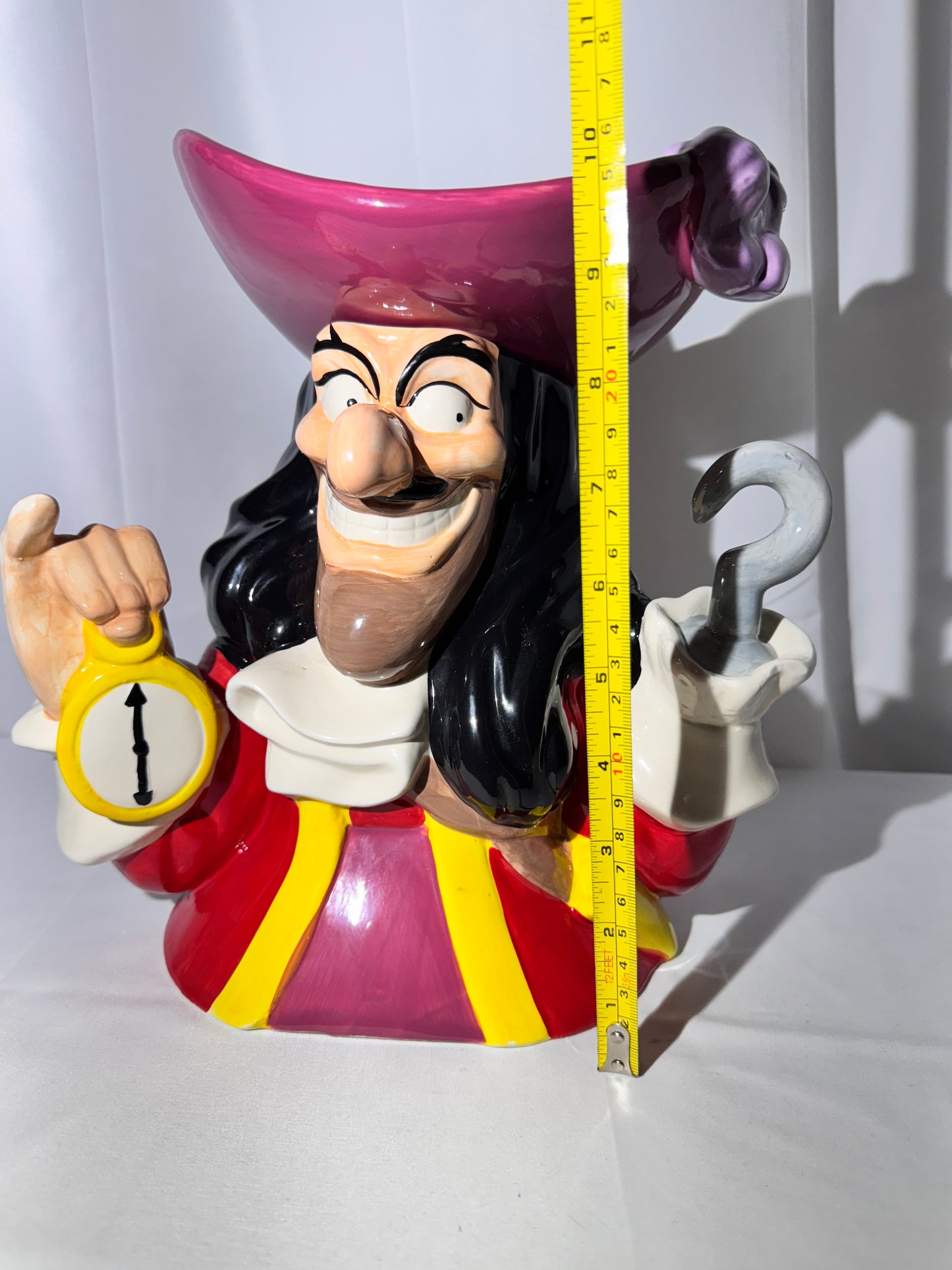 Captain Hook- Cookie Jar - Disney- Peter Pan - Westland Giftware- item number 24213