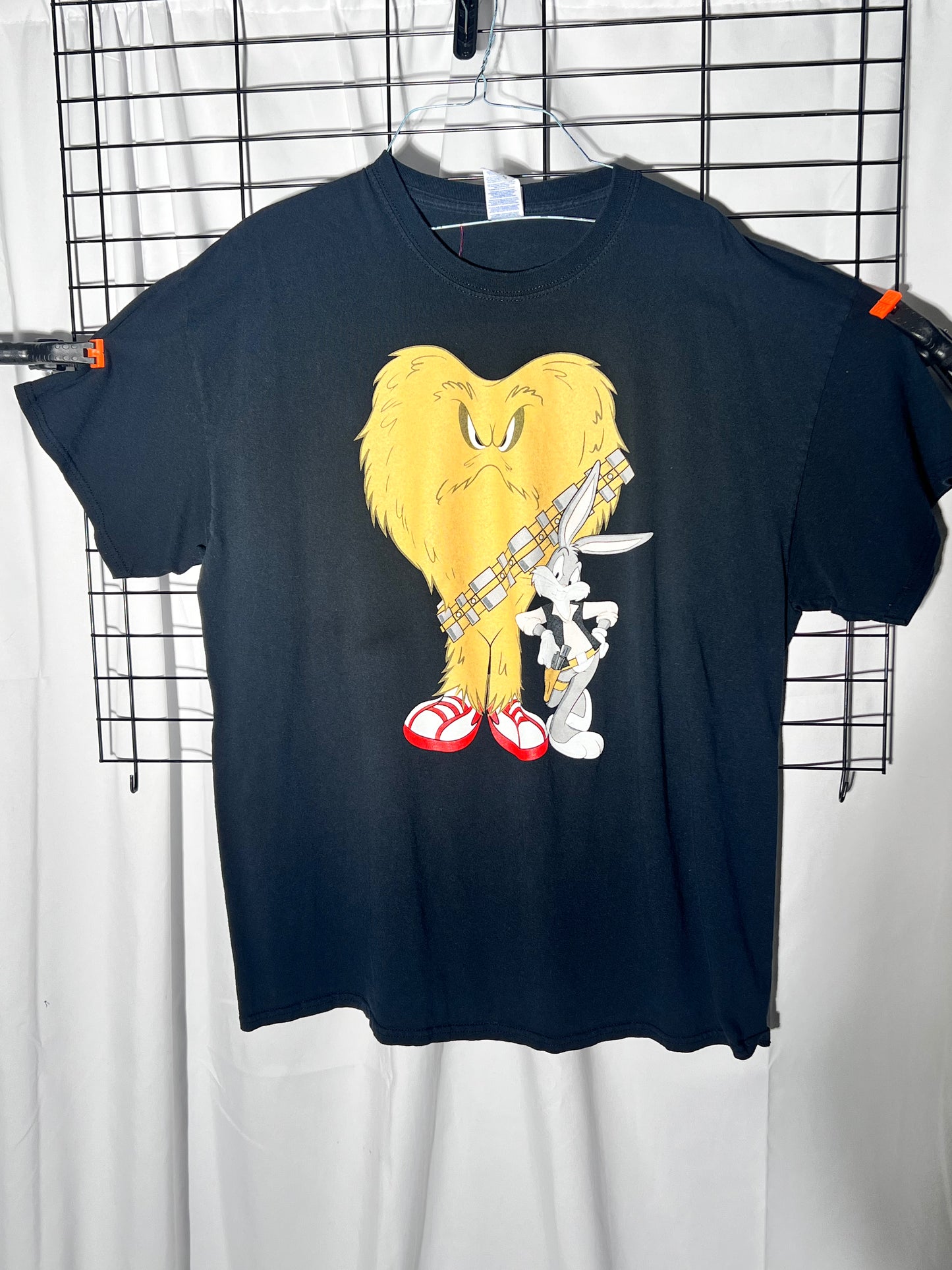 Gossamer and Bugs bunny -Vintage Men’s t-shirt - star wars theme (Chewbacca & Hon Solo) - Looney Tunes - Size XL