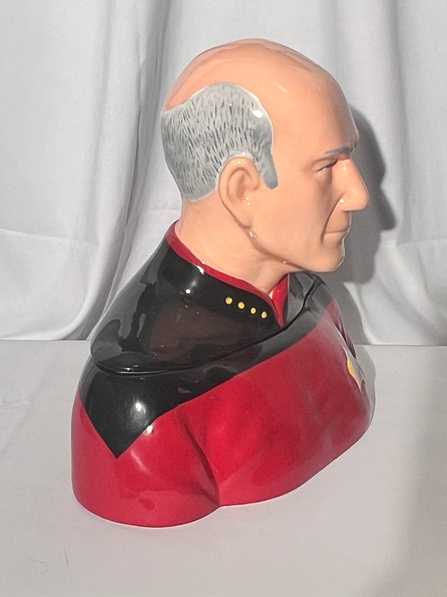 Star Trek - The Next Generation- Captain Picard- cookie jar- Westland Giftware-2014 -