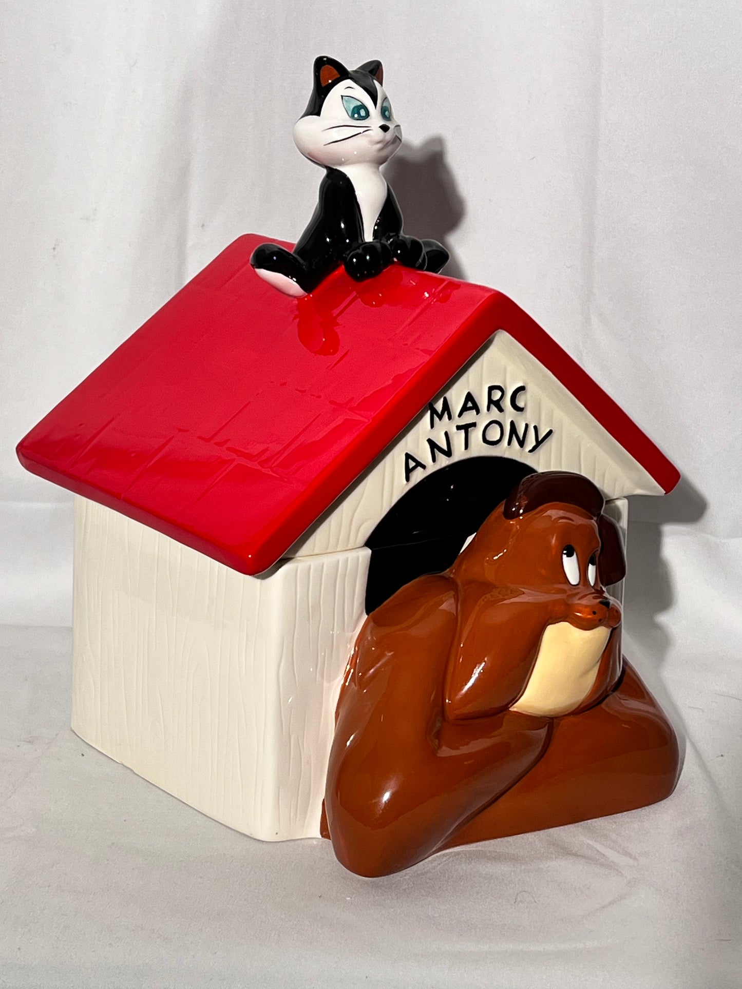 Marc Antony & Pussyfoot- 13” Cookie Jar - Looney Tunes- Warner Brothers - 1995