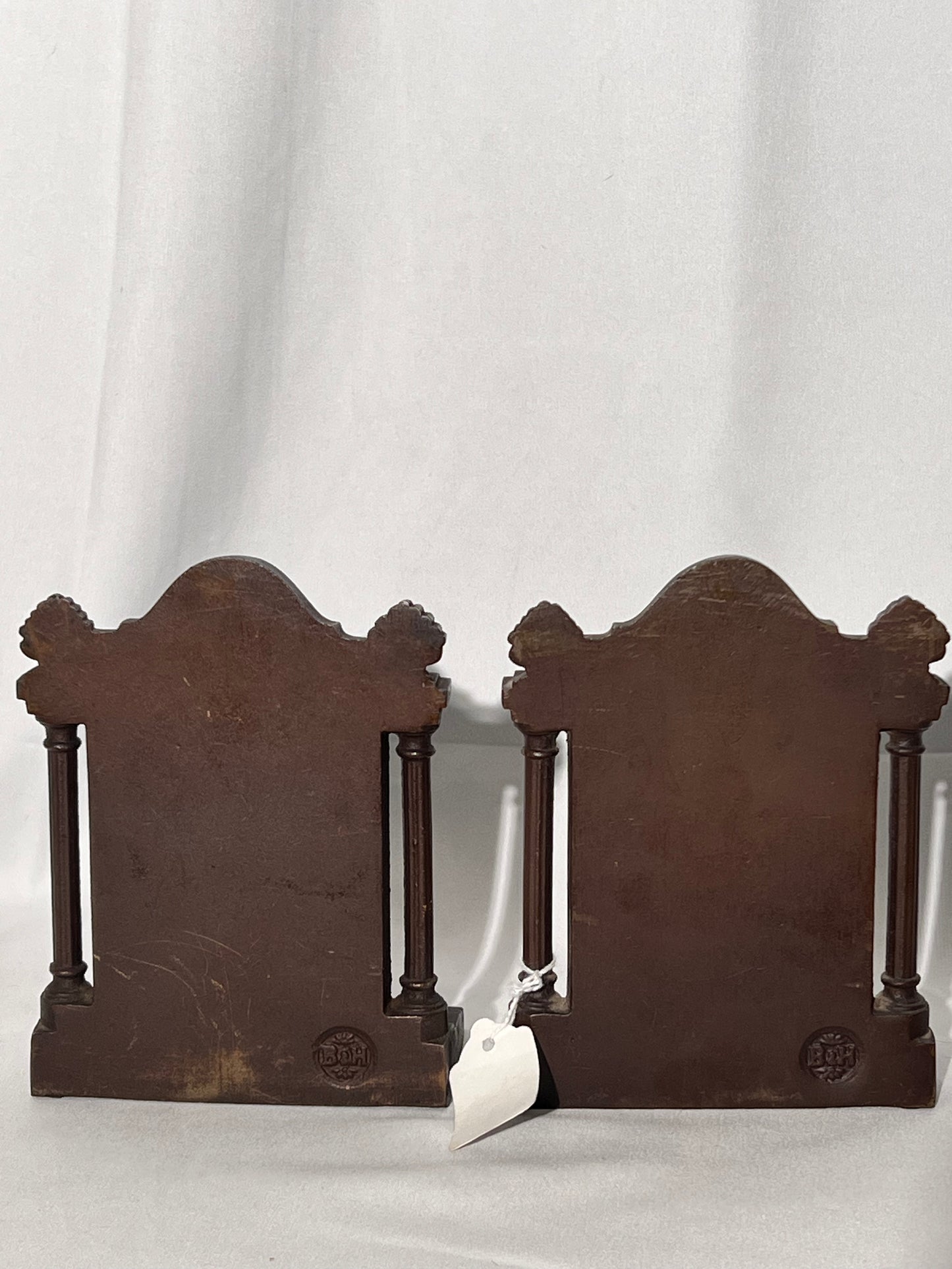Shakespeare- Bookends-rare - BRADLEY & HUBBARD - BRONZED CAST IRON