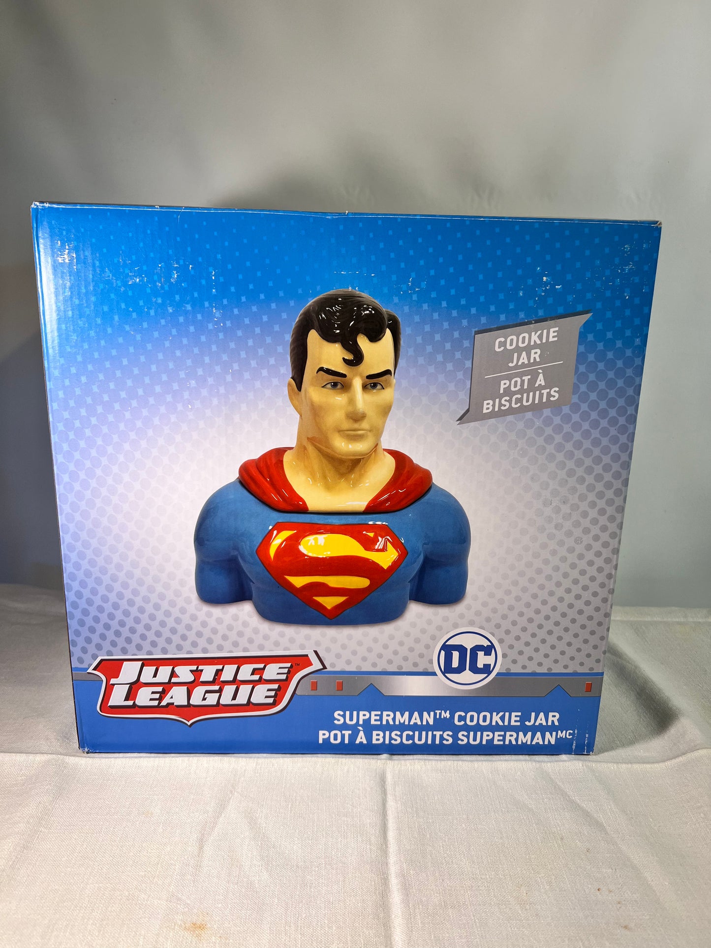 Superman cookie star-justice league-pot of biscuit Superman-DC comics-Warner Brothers