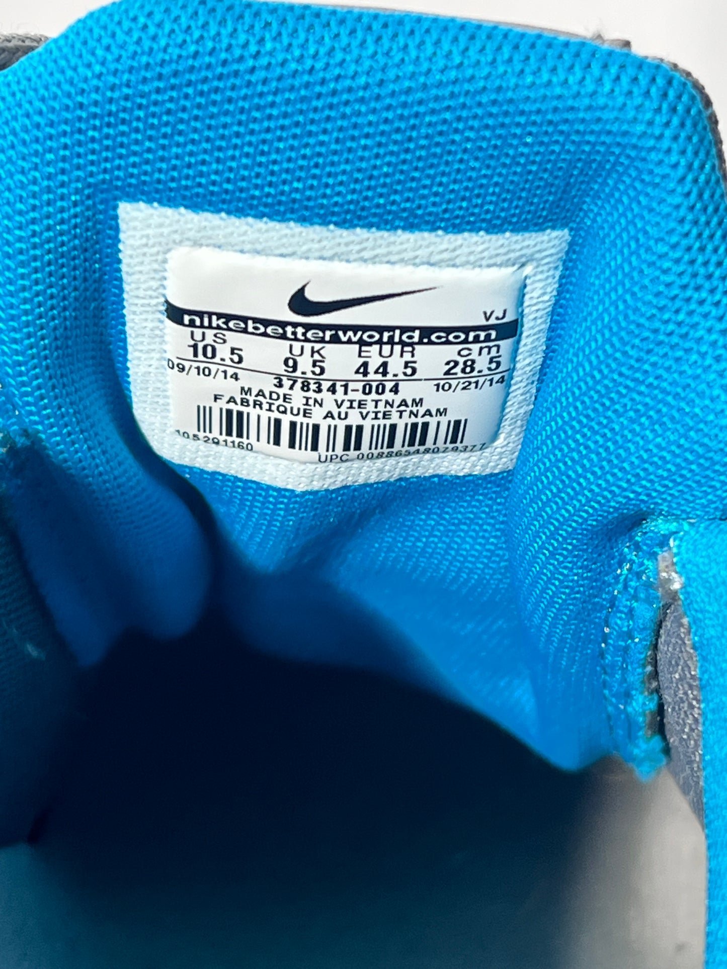 Nike Shox - Detroit Lions - 2014 - size 10.5 - sneakers- Gray and Blue