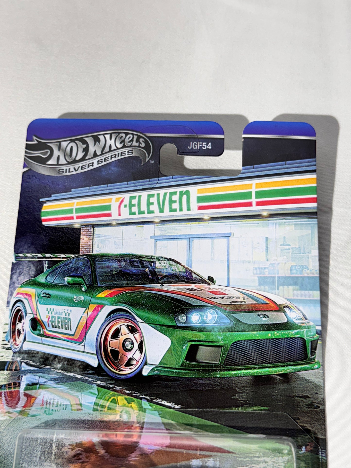 Hot wheels- Toyota Supra - JGF54 - silver series- Mattel - 7Eleven