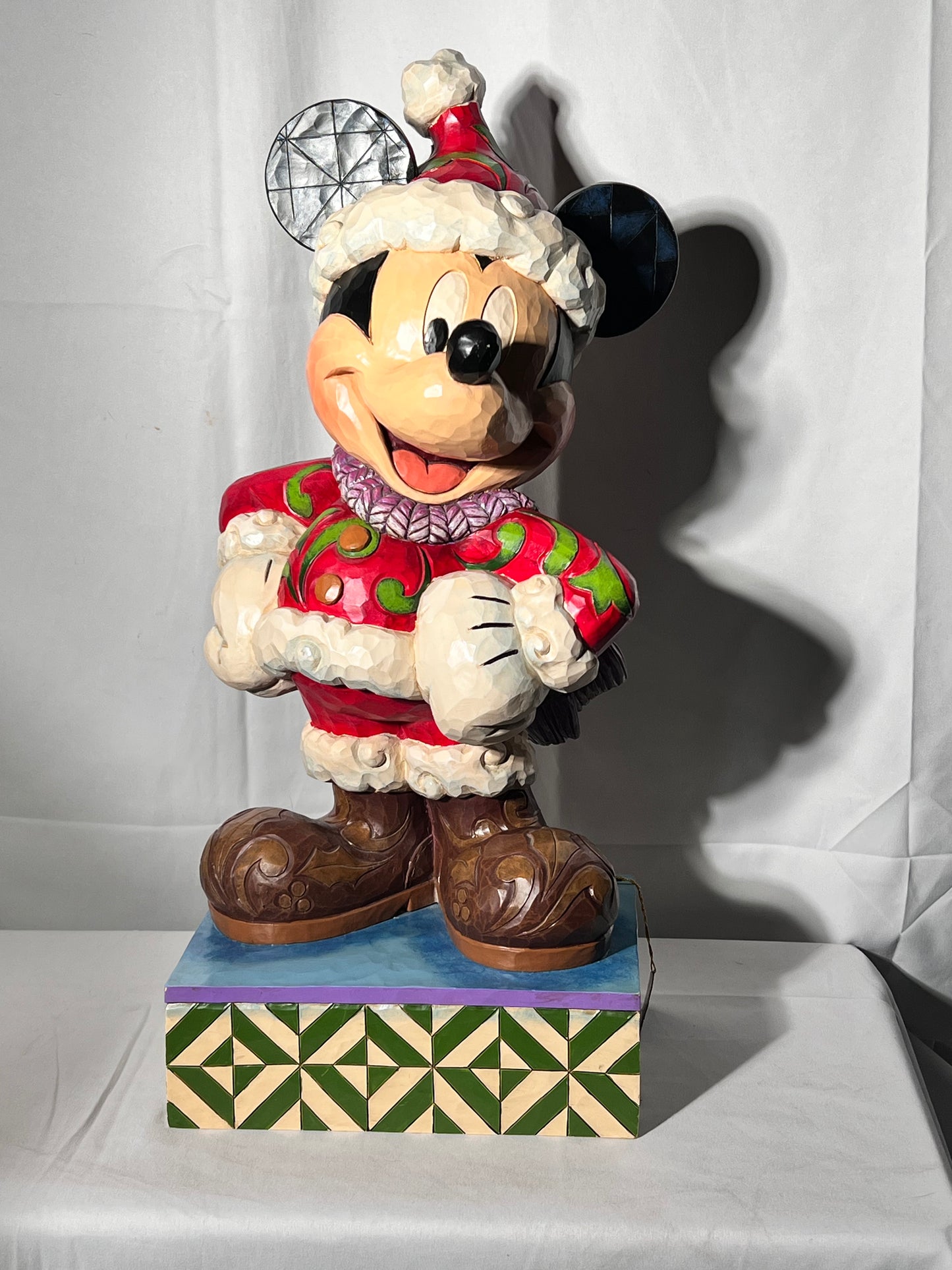 Mickey Mouse-21 1/2“ Jim shore statue “Merry Christmas” - showcase collection-Disney traditions-Enesco - # 4039042