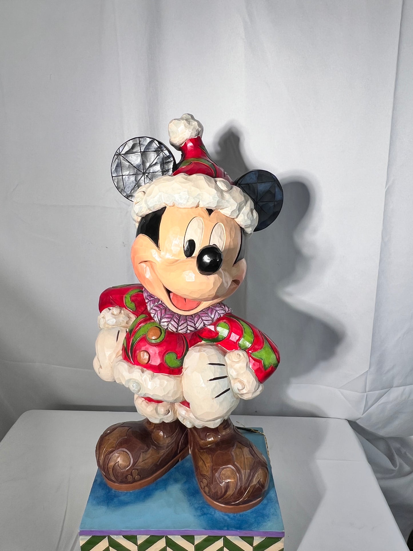 Mickey Mouse-21 1/2“ Jim shore statue “Merry Christmas” - showcase collection-Disney traditions-Enesco - # 4039042