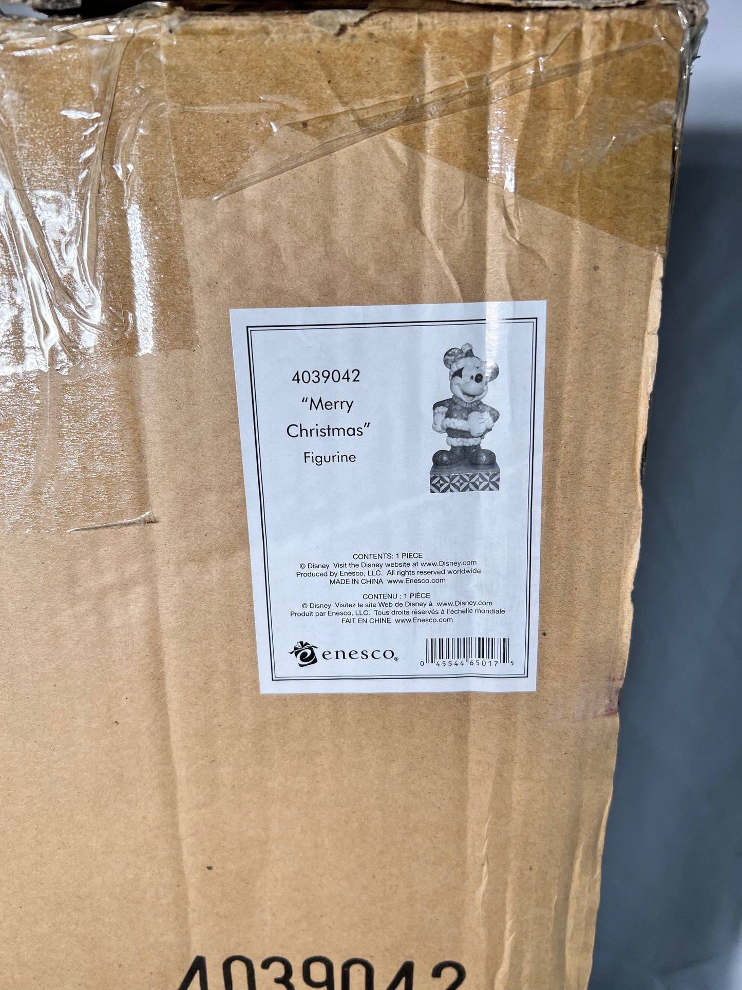 Mickey Mouse-21 1/2“ Jim shore statue “Merry Christmas” - showcase collection-Disney traditions-Enesco - # 4039042