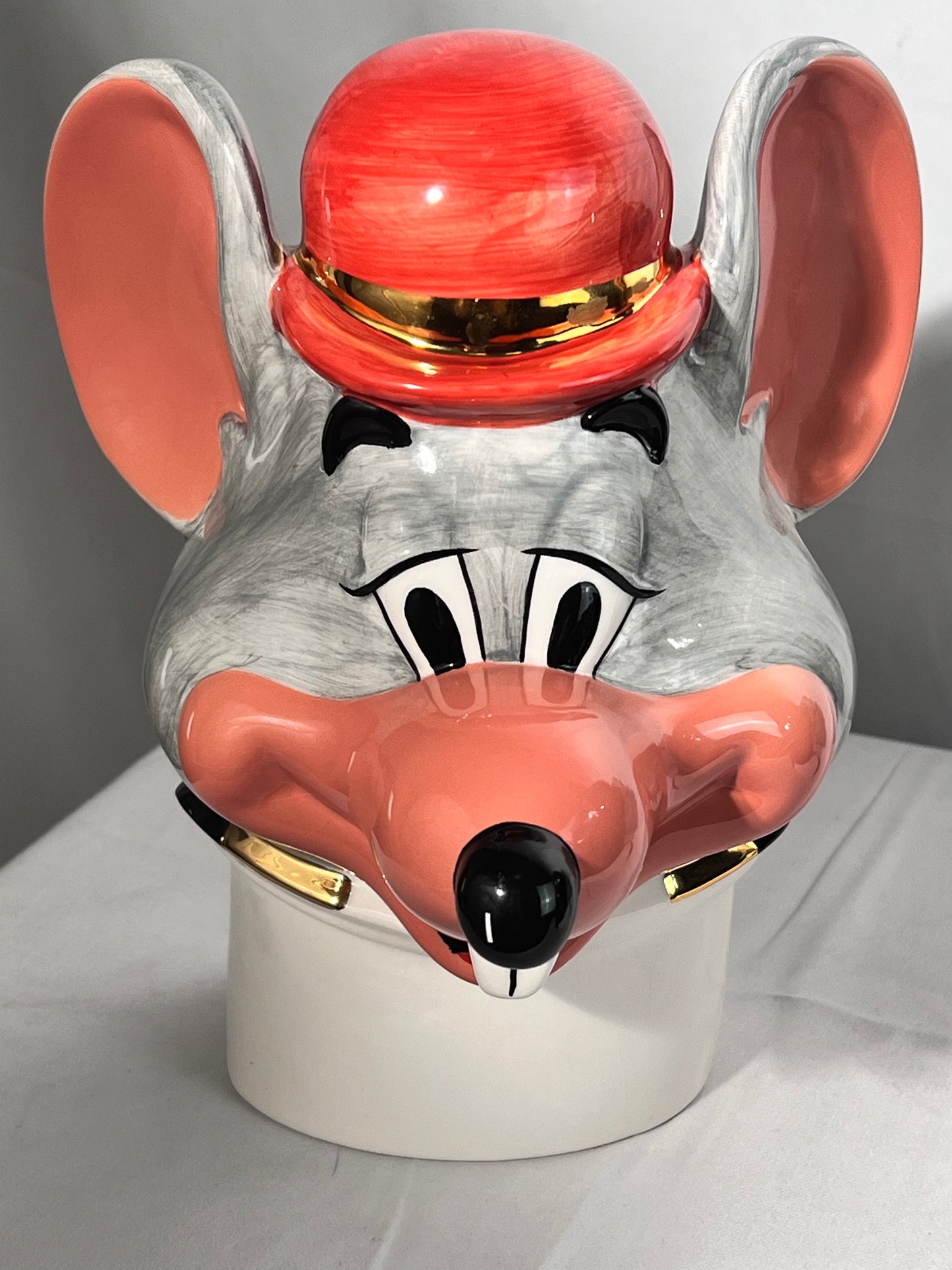 Chuck E. Cheese’s 20th Anniversary- 15” Cookie Jar - Clay Art - K & L enterprise- 1997 - Limited Edition #701