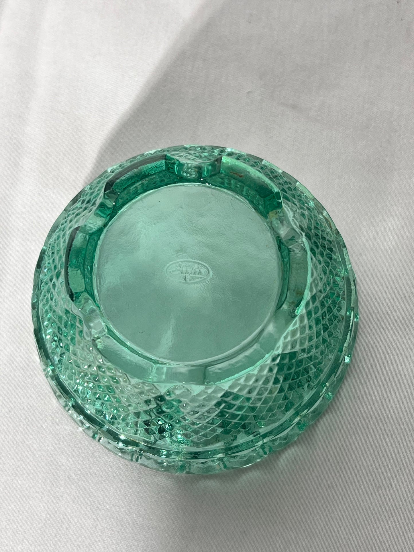 Fenton - Fairy Light - 5” tall - willow green - sign and sticker - no chips