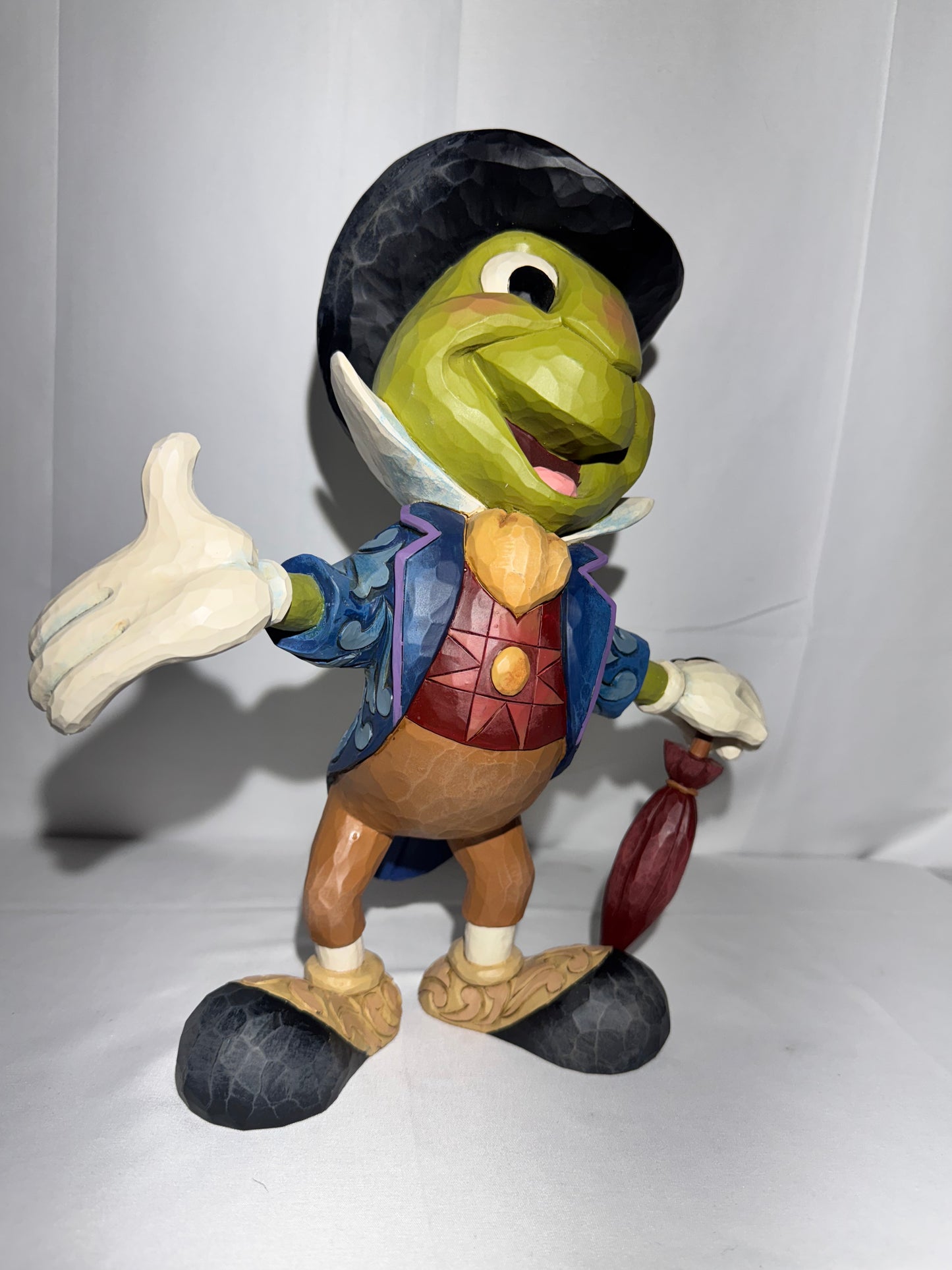 Jiminy Cricket - 13.5” Figure- Disney tradition-“crickets the name, Jiminy cricket” - Jim Shore - #6005972-Pinocchio 