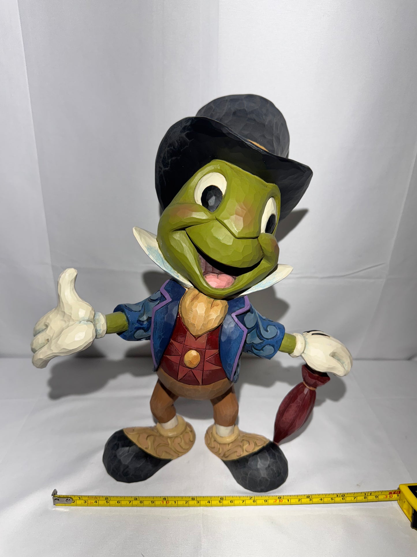 Jiminy Cricket - 13.5” Figure- Disney tradition-“crickets the name, Jiminy cricket” - Jim Shore - #6005972-Pinocchio 