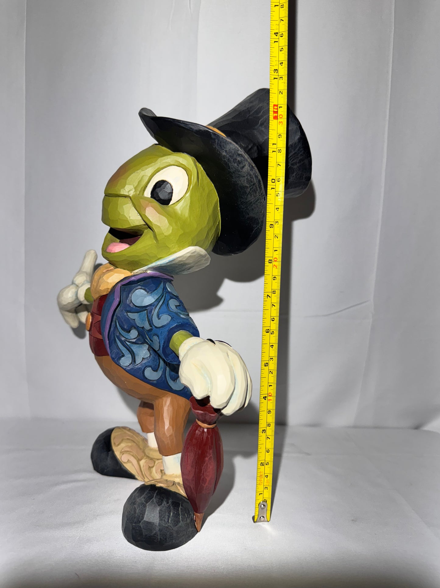 Jiminy Cricket - 13.5” Figure- Disney tradition-“crickets the name, Jiminy cricket” - Jim Shore - #6005972-Pinocchio 