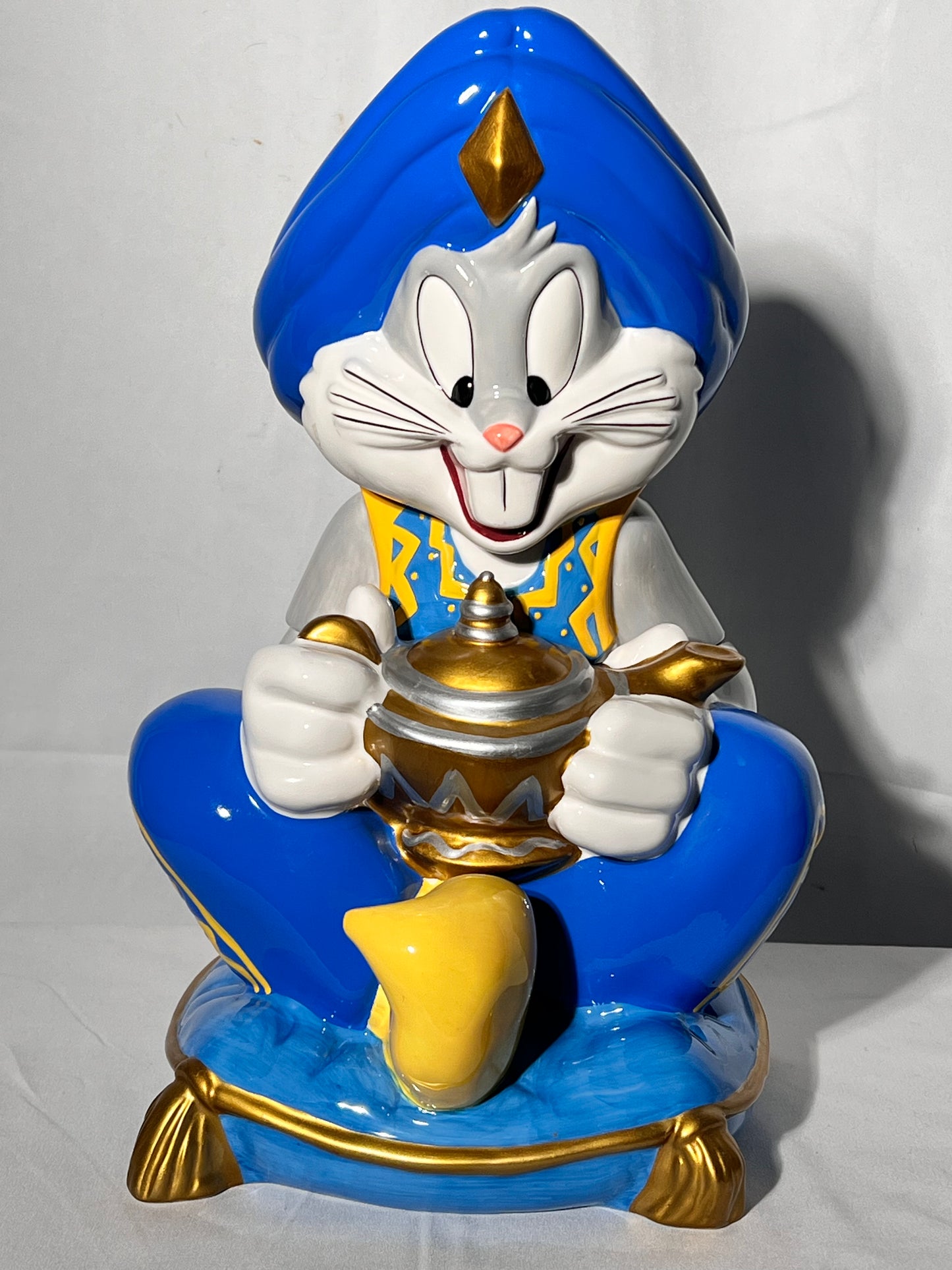 Bugs Bunny – 14” cookie jar – Looney Tunes – Warner brothers – Genie – 1998