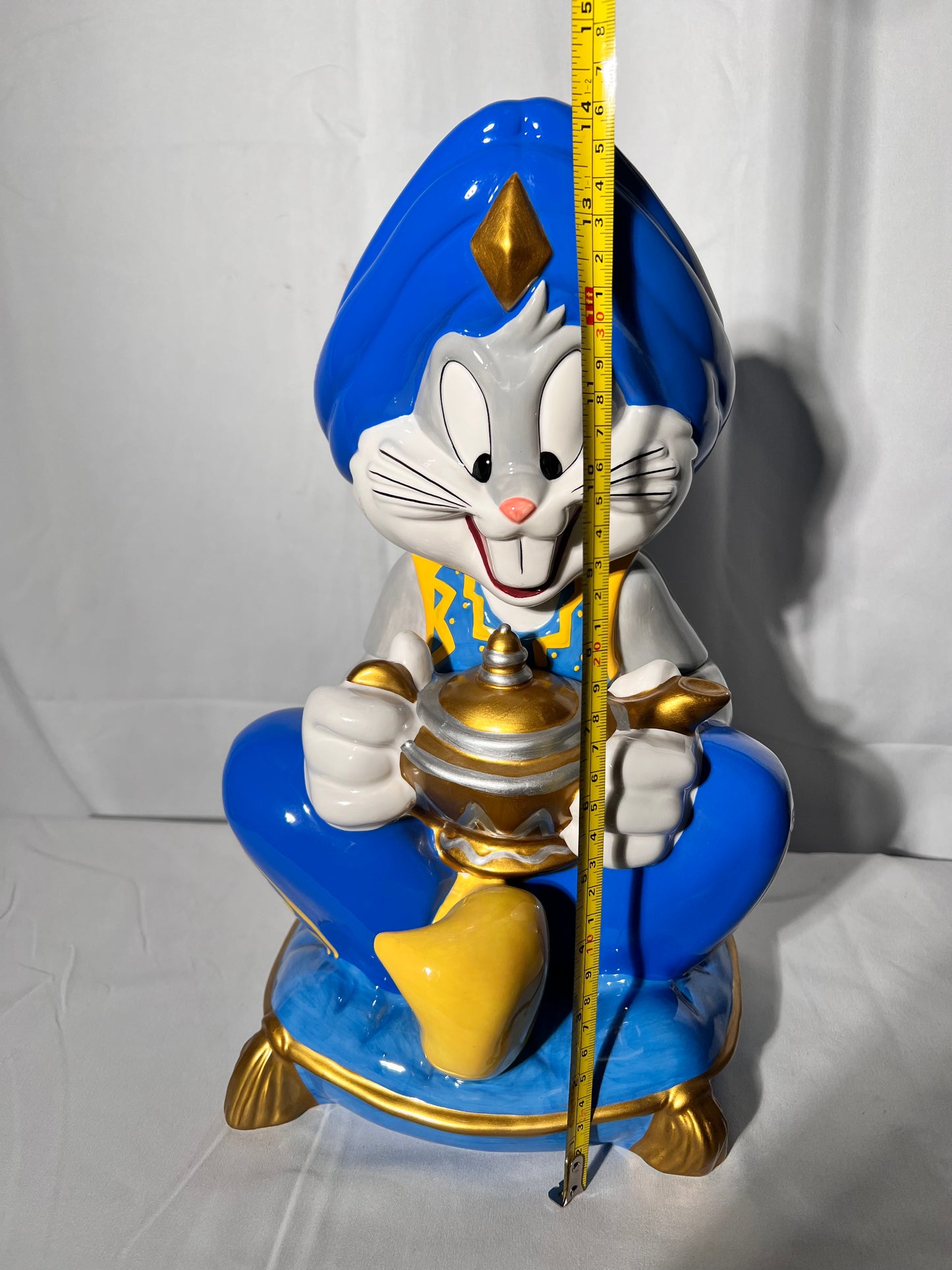 Bugs Bunny – 14” cookie jar – Looney Tunes – Warner brothers – Genie – 1998