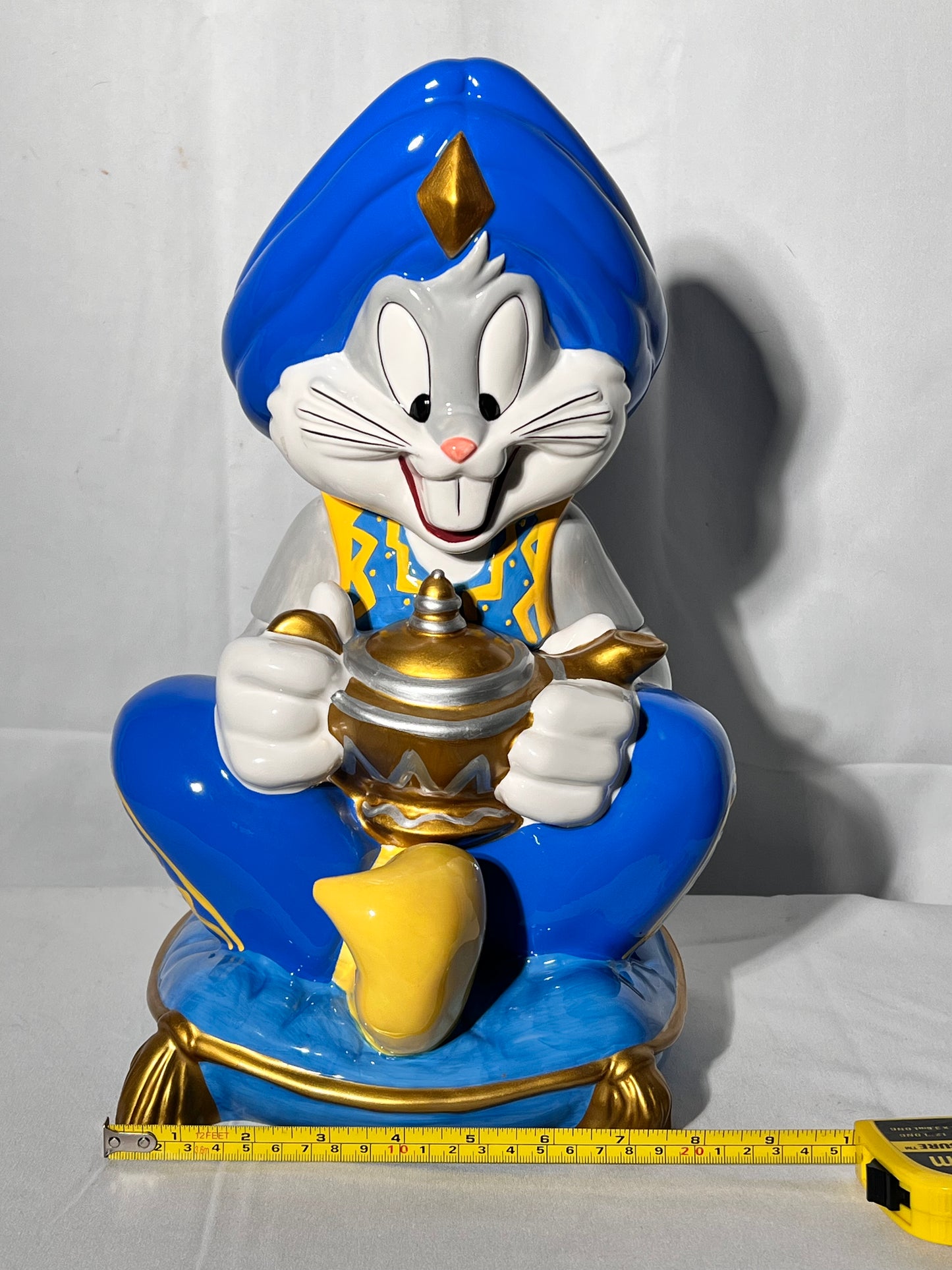 Bugs Bunny – 14” cookie jar – Looney Tunes – Warner brothers – Genie – 1998