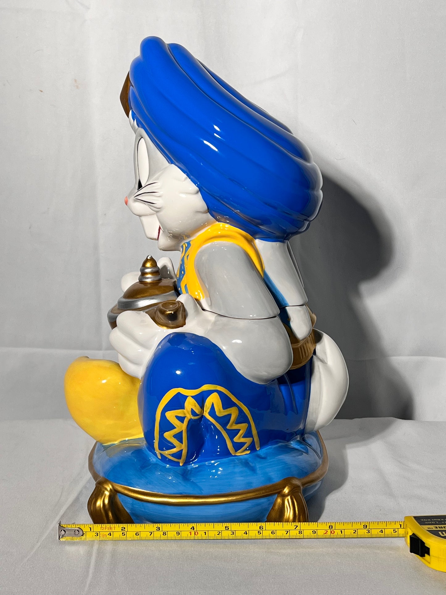 Bugs Bunny – 14” cookie jar – Looney Tunes – Warner brothers – Genie – 1998