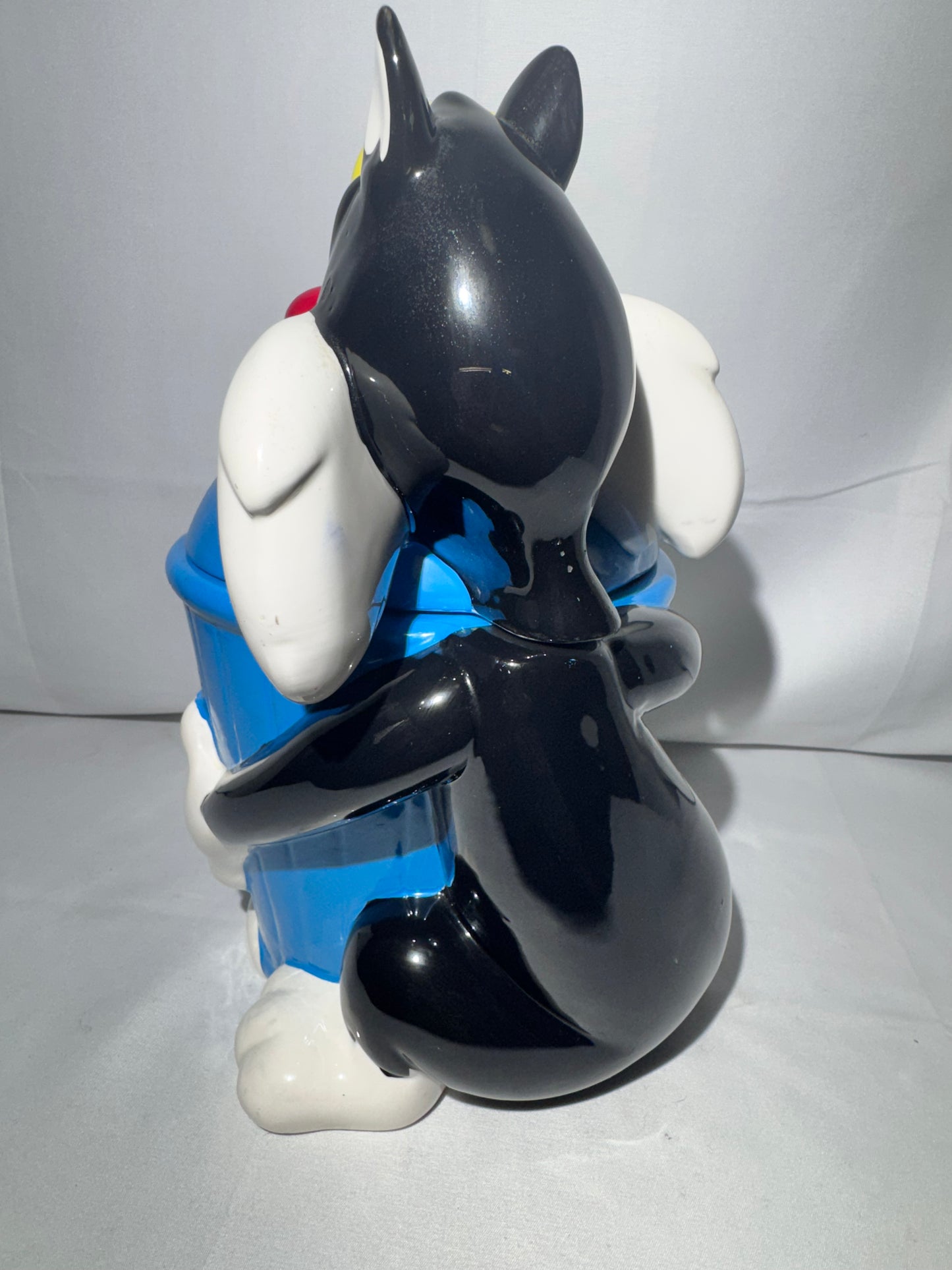 Sylvester and Tweety Bird - Cookie Jar - Hand Painted - Looney Tunes-1998 - Warner Brothers