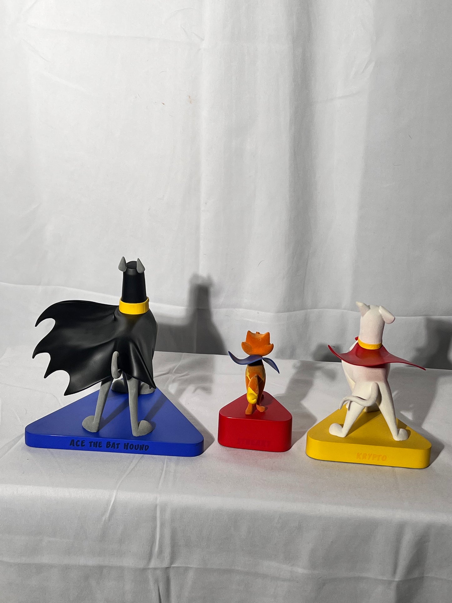 Krypto - animated series Marquette set- Cartoon Network-designed by Karen Palinko- limited edition #319/500–DCDirect–2005–Steaky, Krypto and Ace the bat Hound