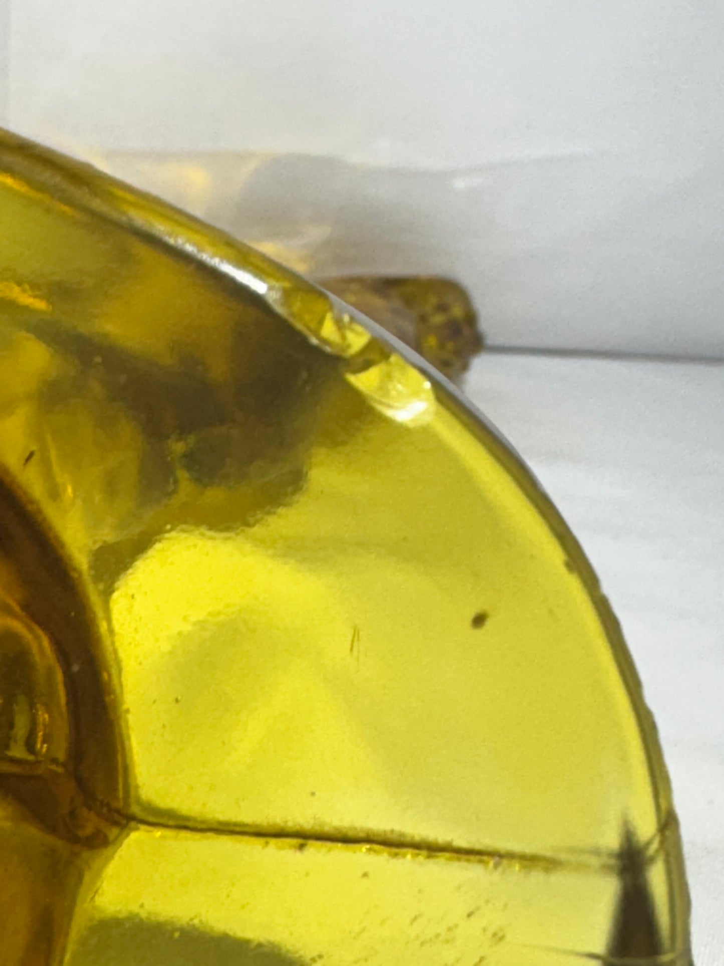 Vintage - Glass 11.5” Trojan Horse - Amber