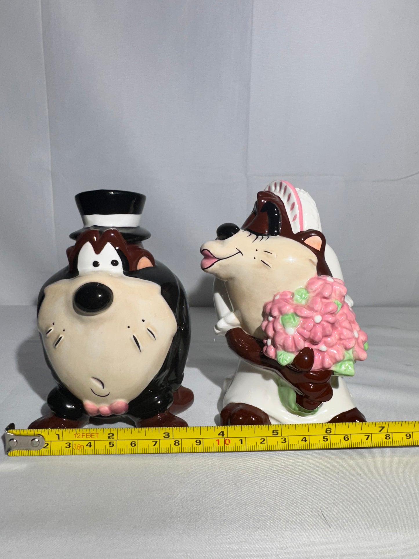 Taz and She Devil - Salt and Pepper- Bride and groom- wedding- Looney Tunes- Warner Brothers