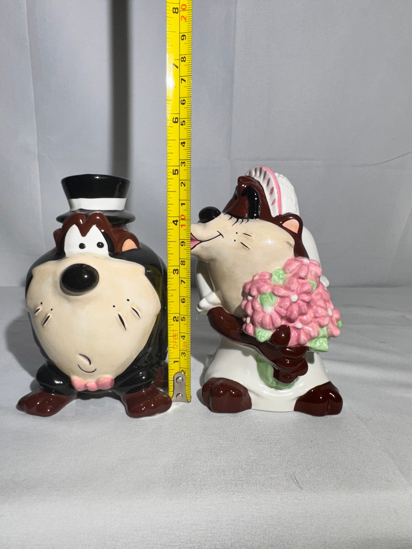 Taz and She Devil - Salt and Pepper- Bride and groom- wedding- Looney Tunes- Warner Brothers