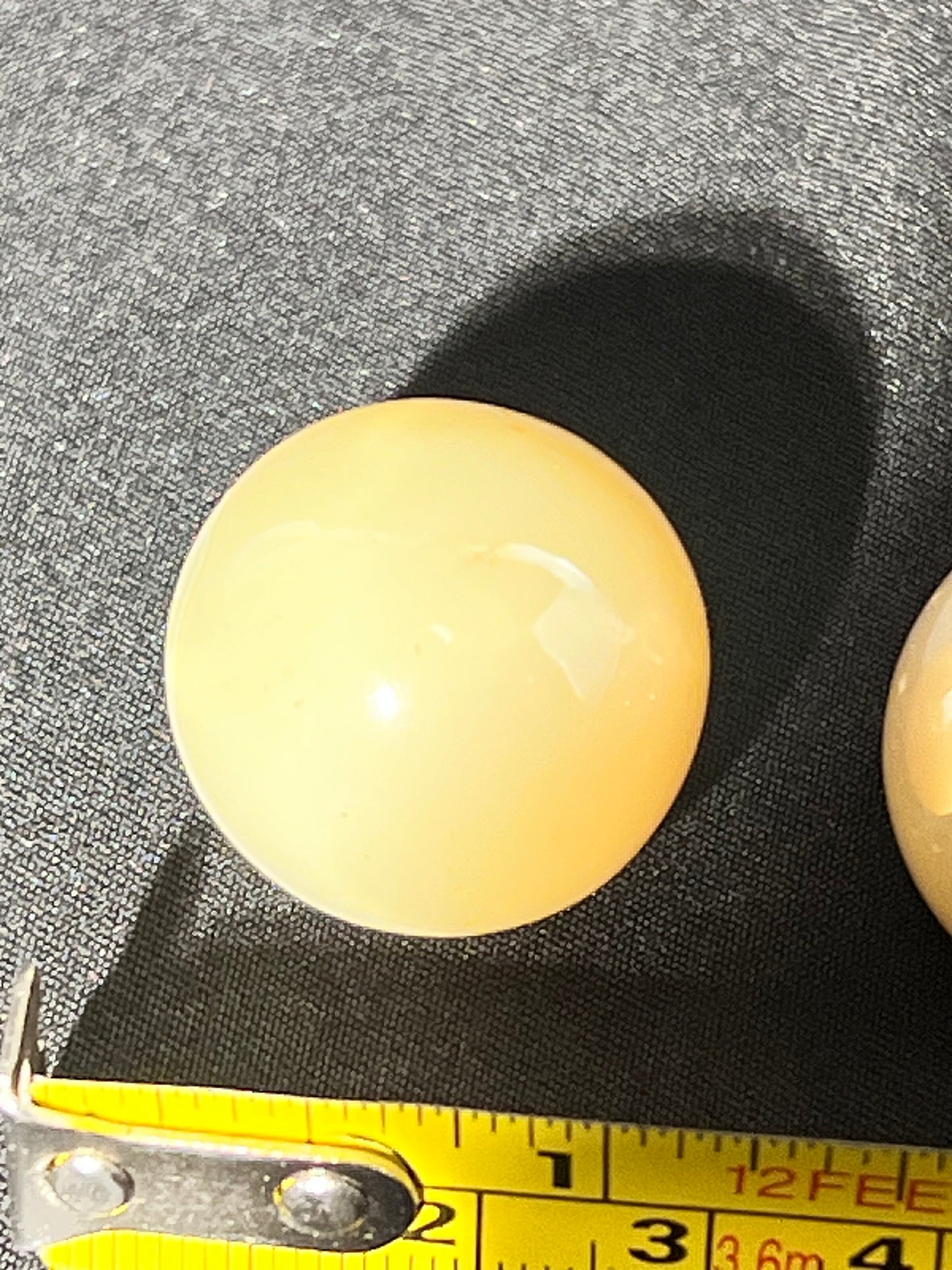Uranium Marbles- set of 2 - black light - Burmese Satin Pearl