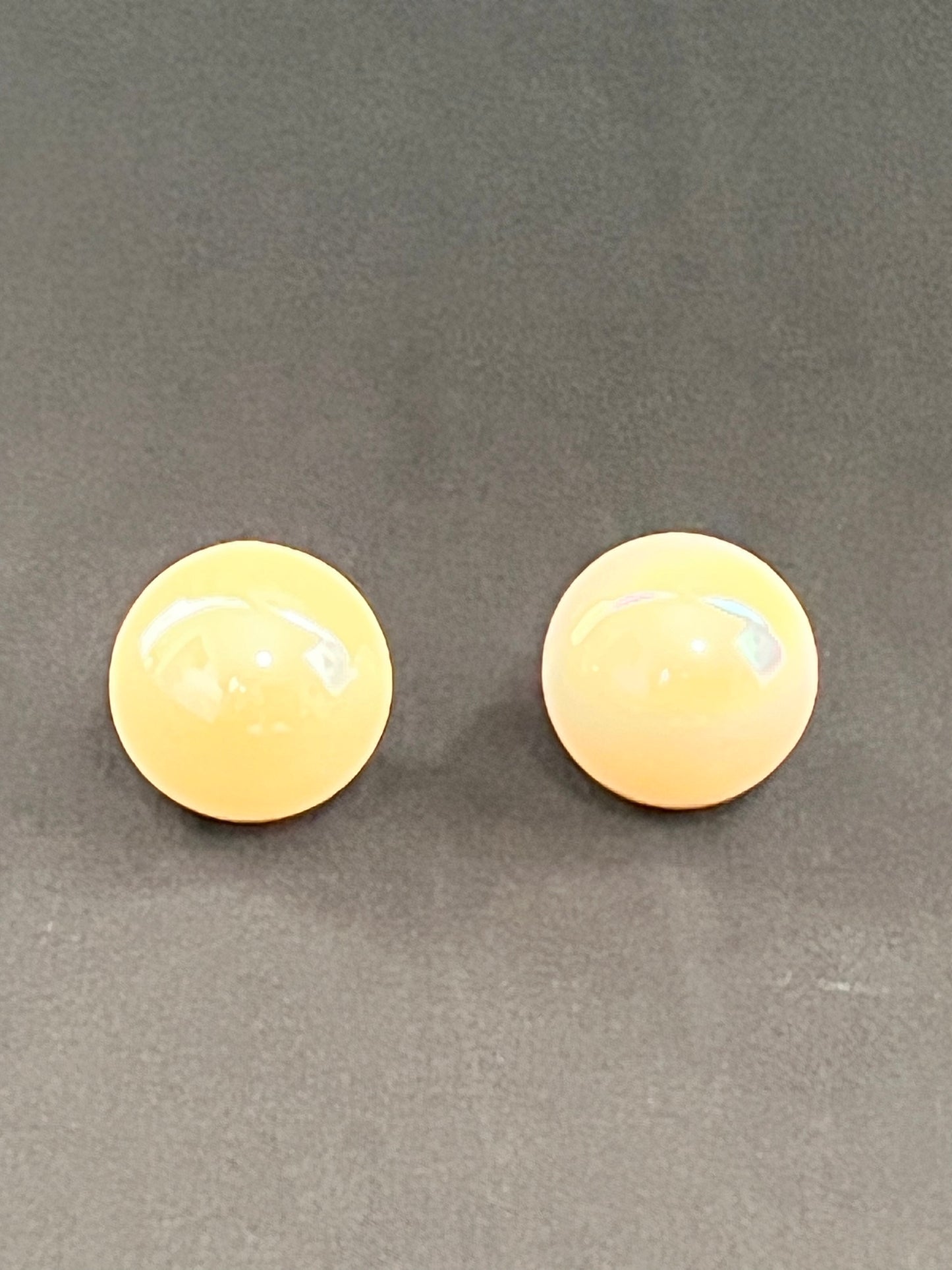 Uranium Marbles- set of 2 - black light - Burmese Satin Pearl